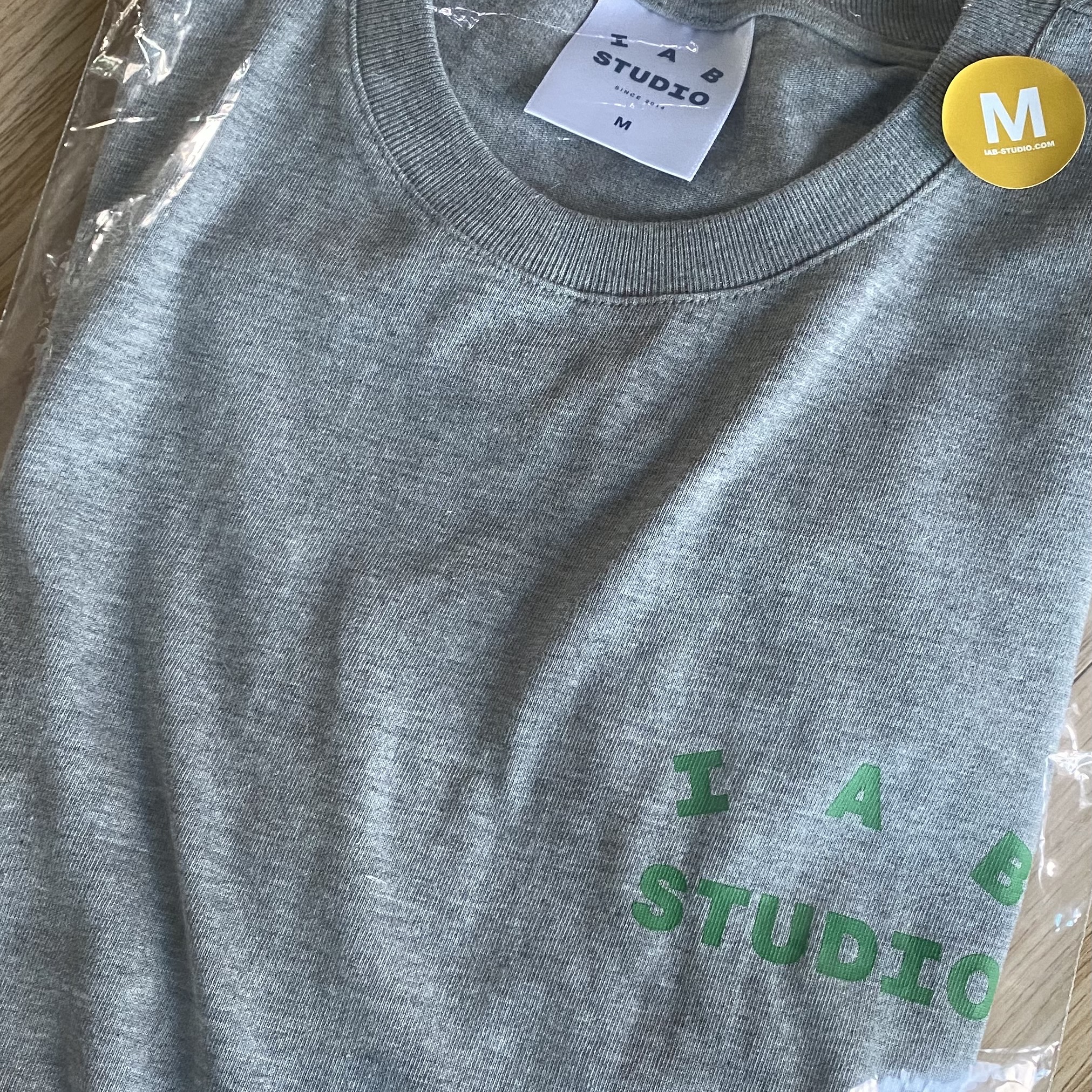 IAB Studio T-Shirt Gray Green - 22FW 착용 스타일 - 2