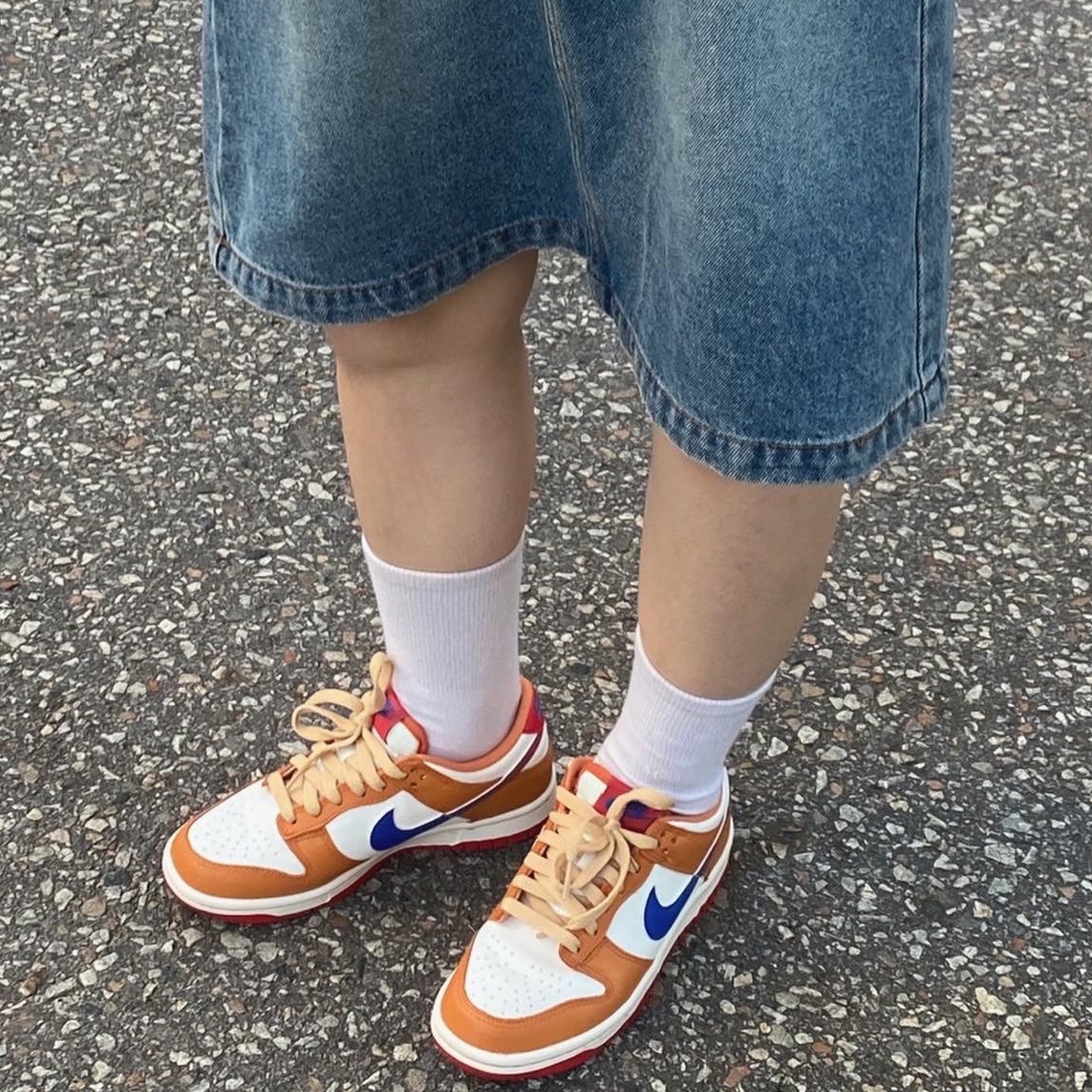 (GS) Nike Dunk Low Hot Curry and Game Royal 착용 스타일