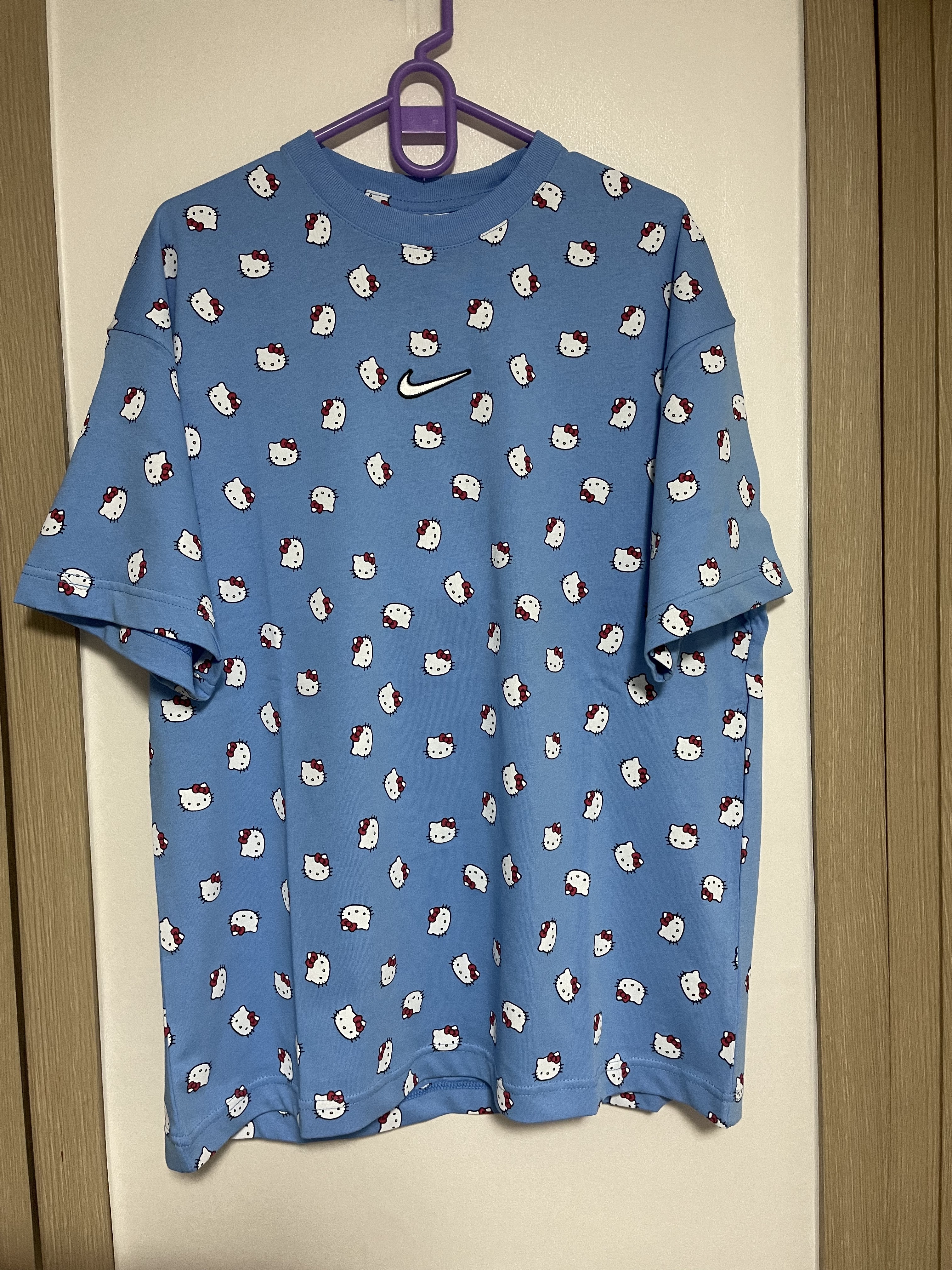 Nike x Hello Kitty NRG T-Shirt University Blue - Asia 착용 스타일 - 1