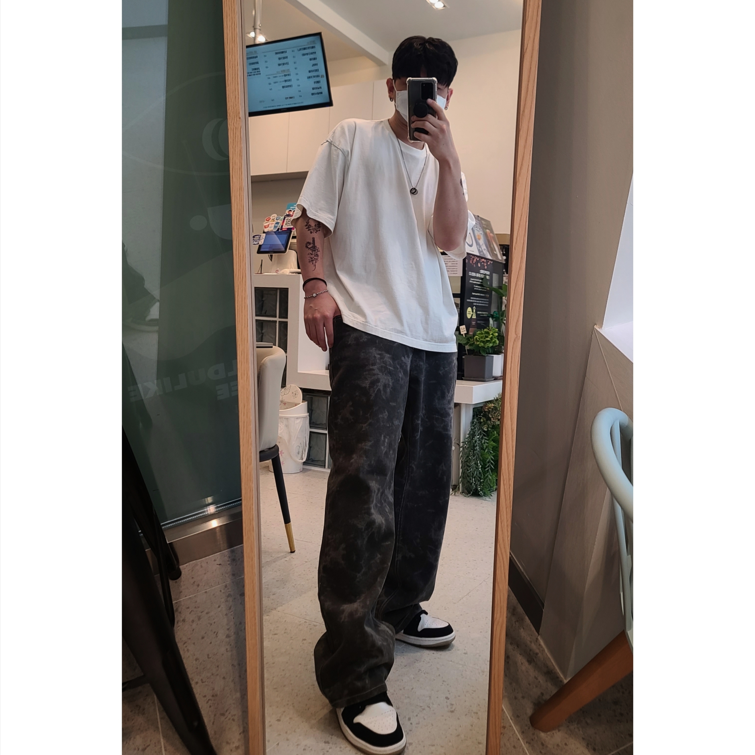 Jordan 1 Mid SE Diamond 착용 스타일 - 2
