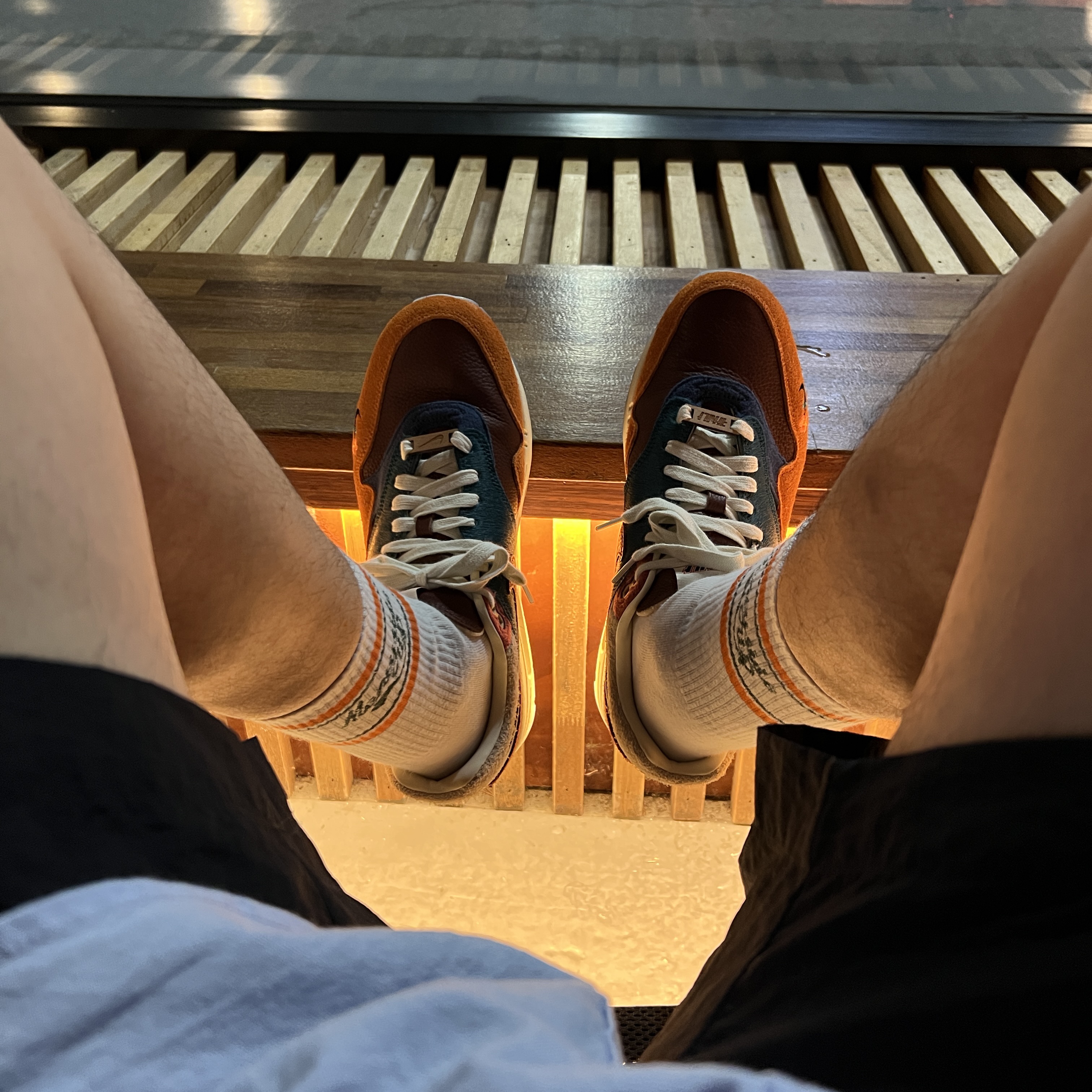 Nike x Kasina Air Max 1 SP Won-Ang Orange 착용 스타일 - 2