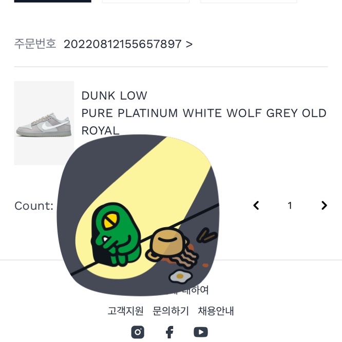 Nike Dunk Low Wolf Grey and Pure Platinum, Jordan 1 Retro Low OG Black and Dark Powder Blue 착용 스타일 - 1