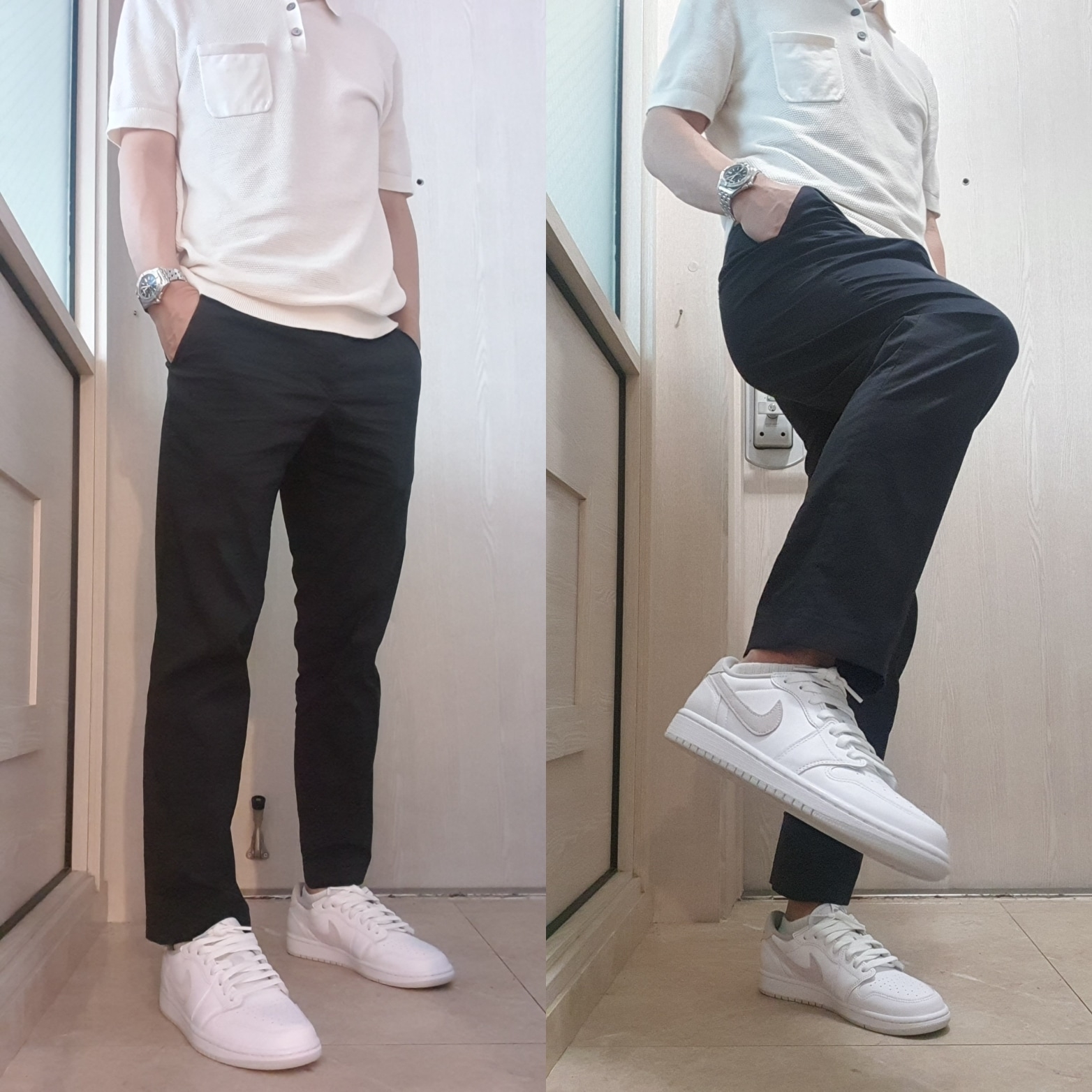 (W) Jordan 1 Low OG Neutral Grey 착용 스타일