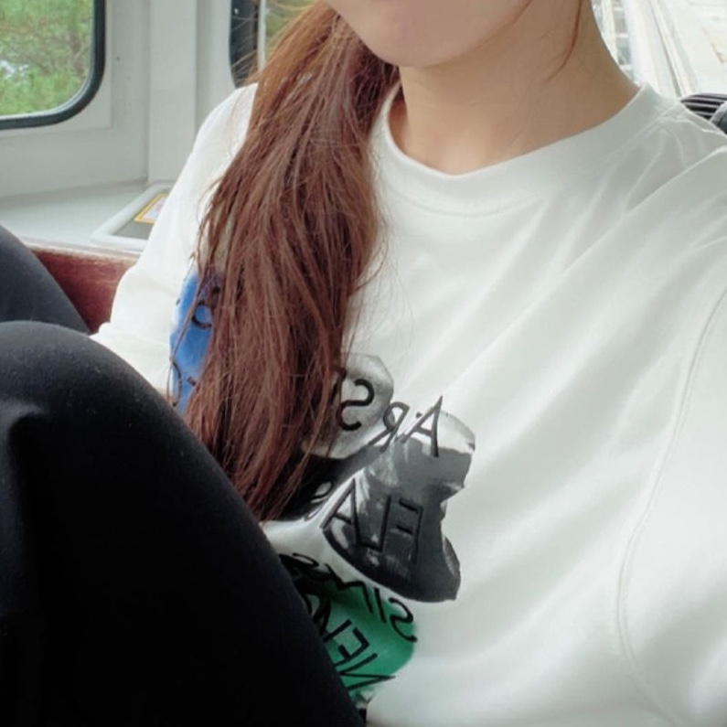 Ader Error Space 3.0 Sinsa T-Shirt White 착용 스타일