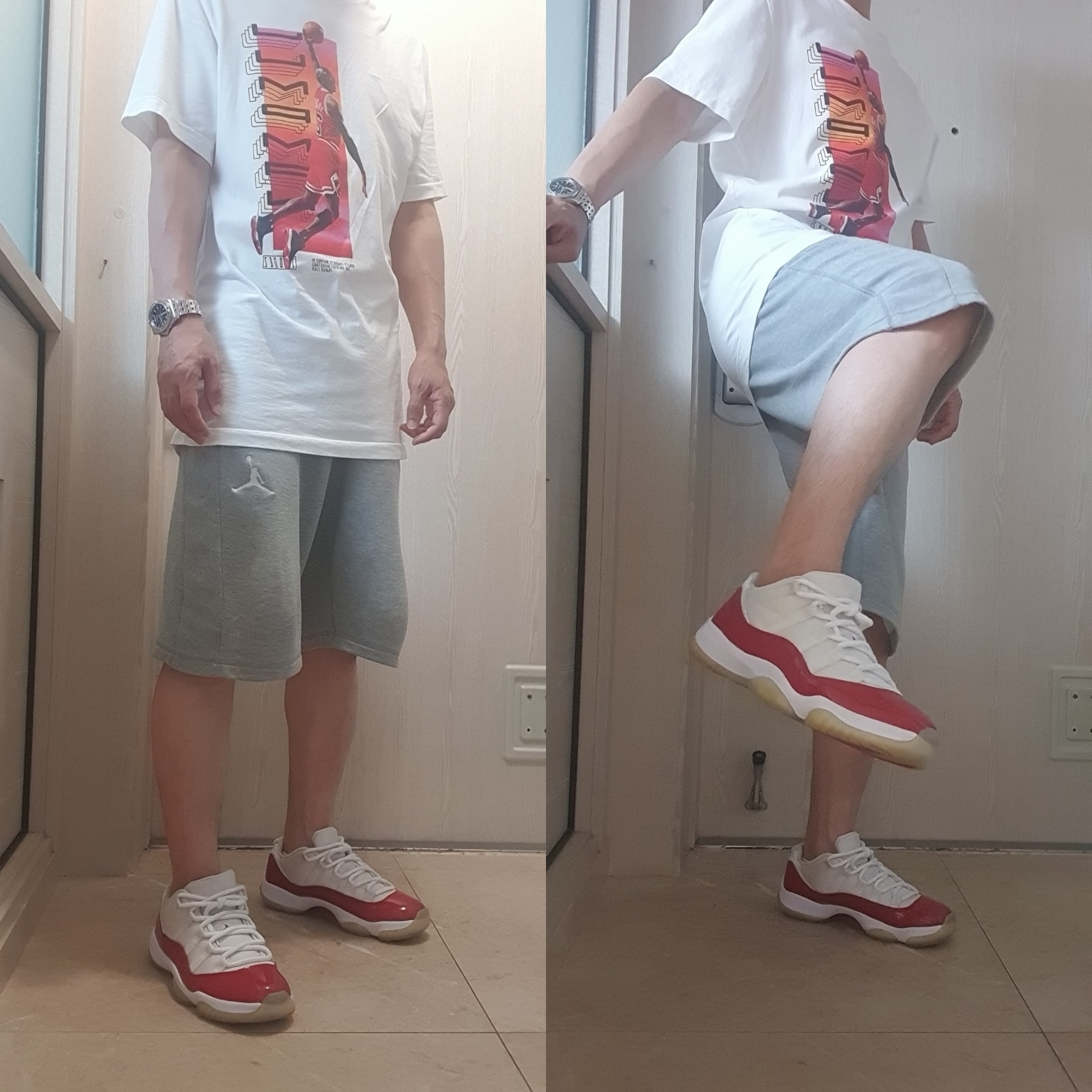 Jordan 11 Retro Low Cherry 2016 착용 스타일