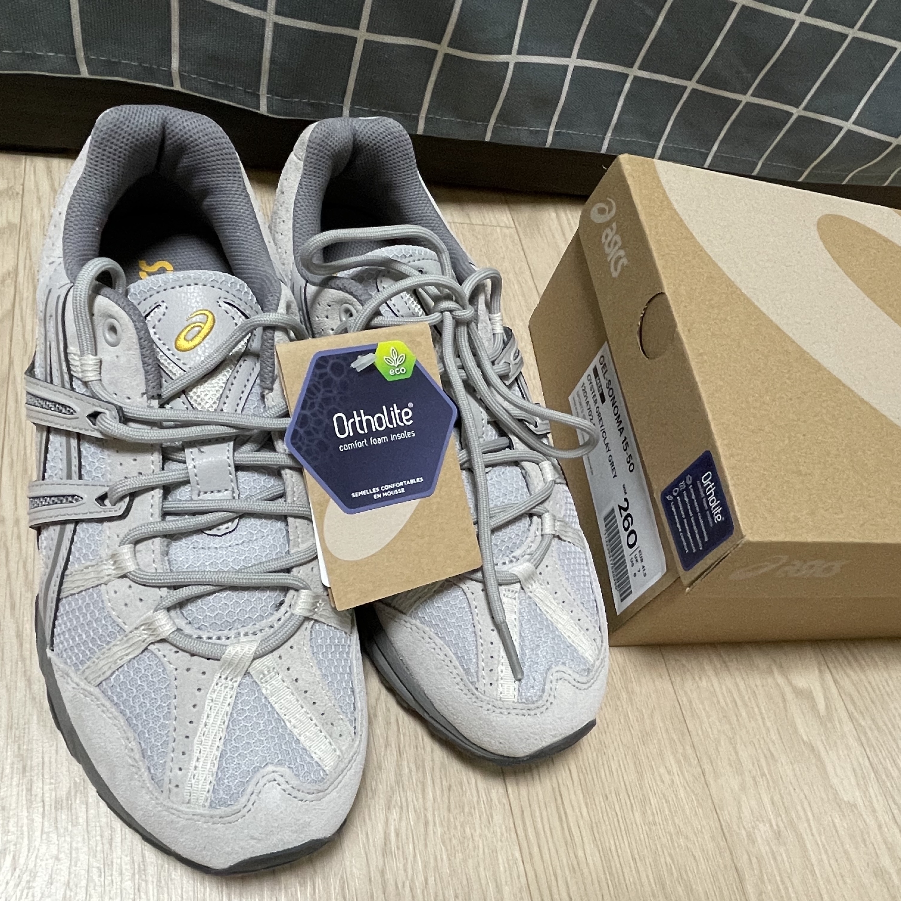 Asics Gel-Sonoma 15-50 Oyster Grey 착용 스타일