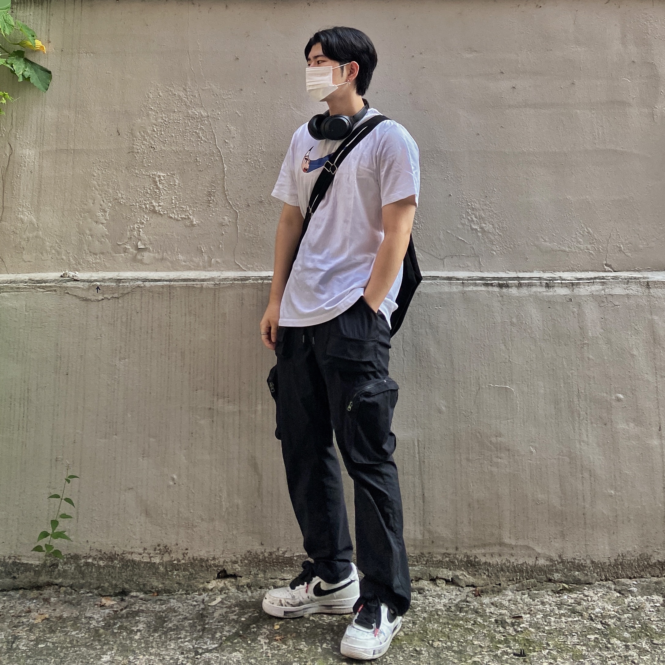 Nike x Peaceminusone Air Force 1 Low Para-Noise 2.0 착용 스타일