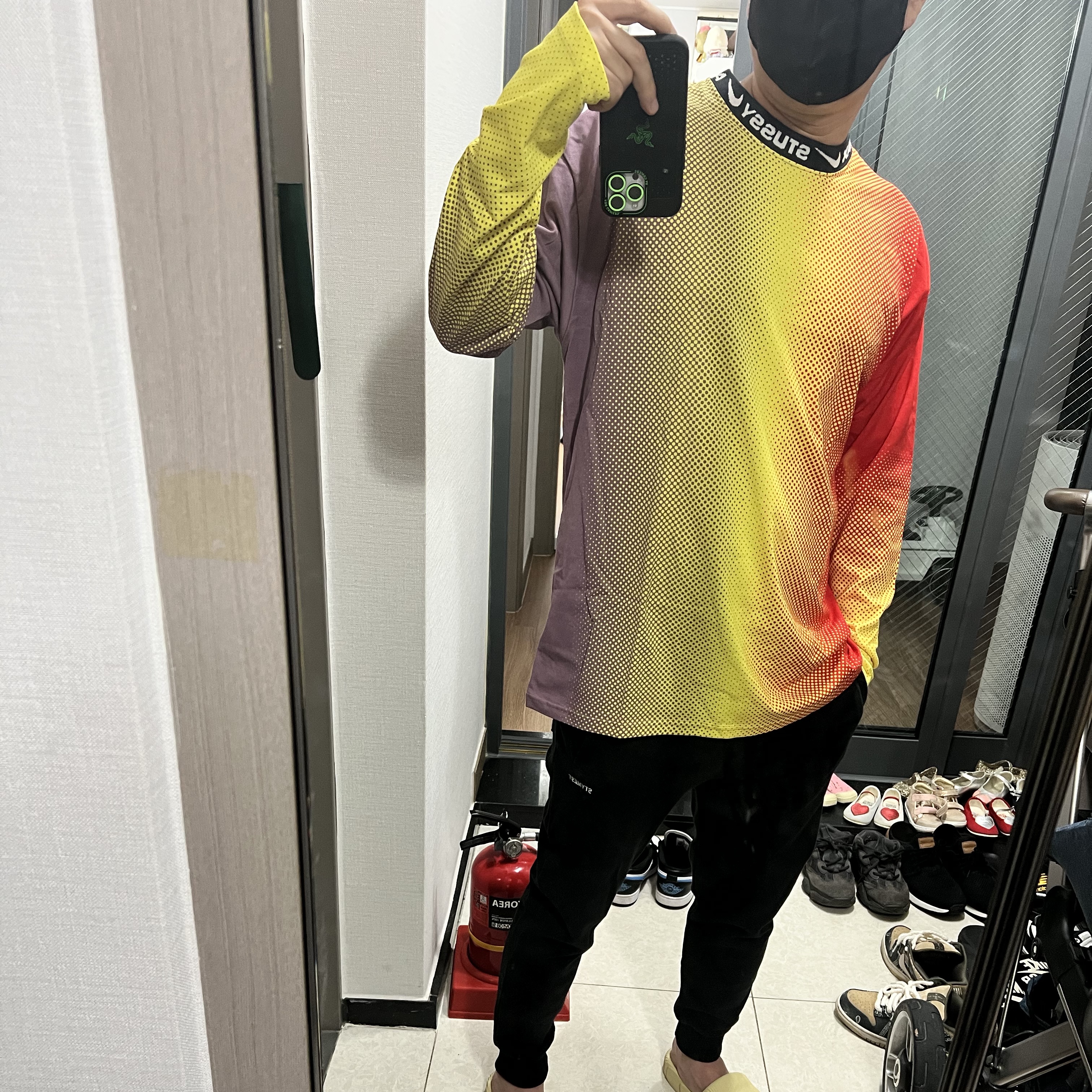 Nike x Stussy NRG FL LS Top Multi Color (DO5308-902) 착용 스타일 - 2