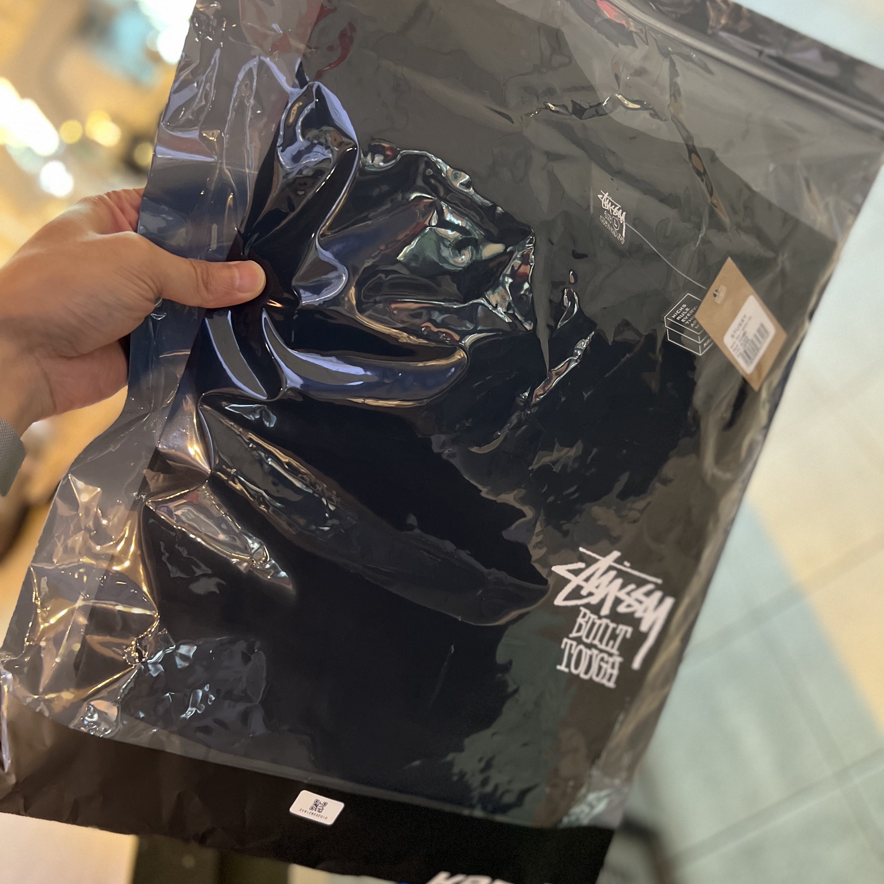Stussy Built Tough T-Shirt Black 착용 스타일 - 1