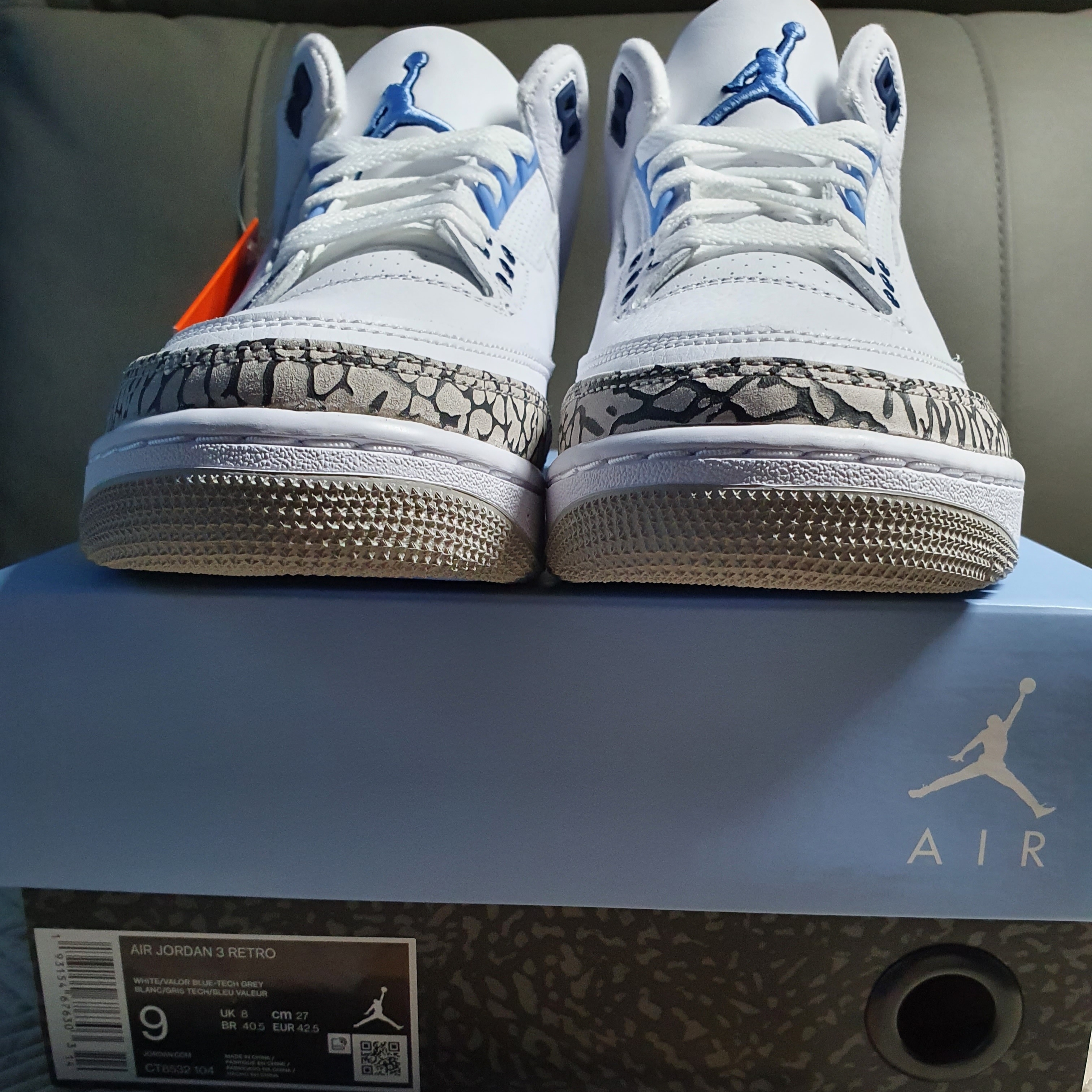 Jordan 3 Retro UNC 2020 착용 스타일 - 3