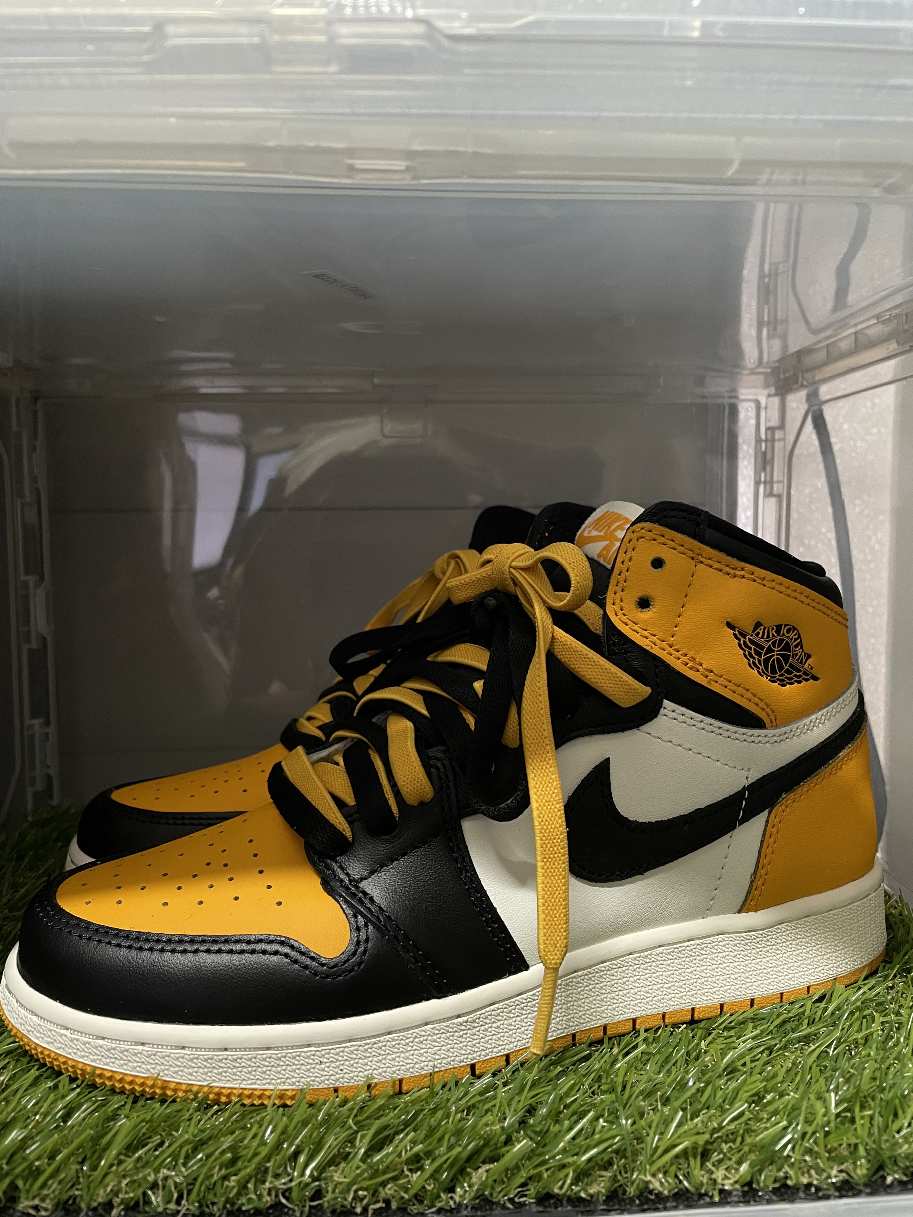 Jordan 1 Retro High OG Taxi, (GS) Jordan 1 Retro High OG Taxi 착용 스타일