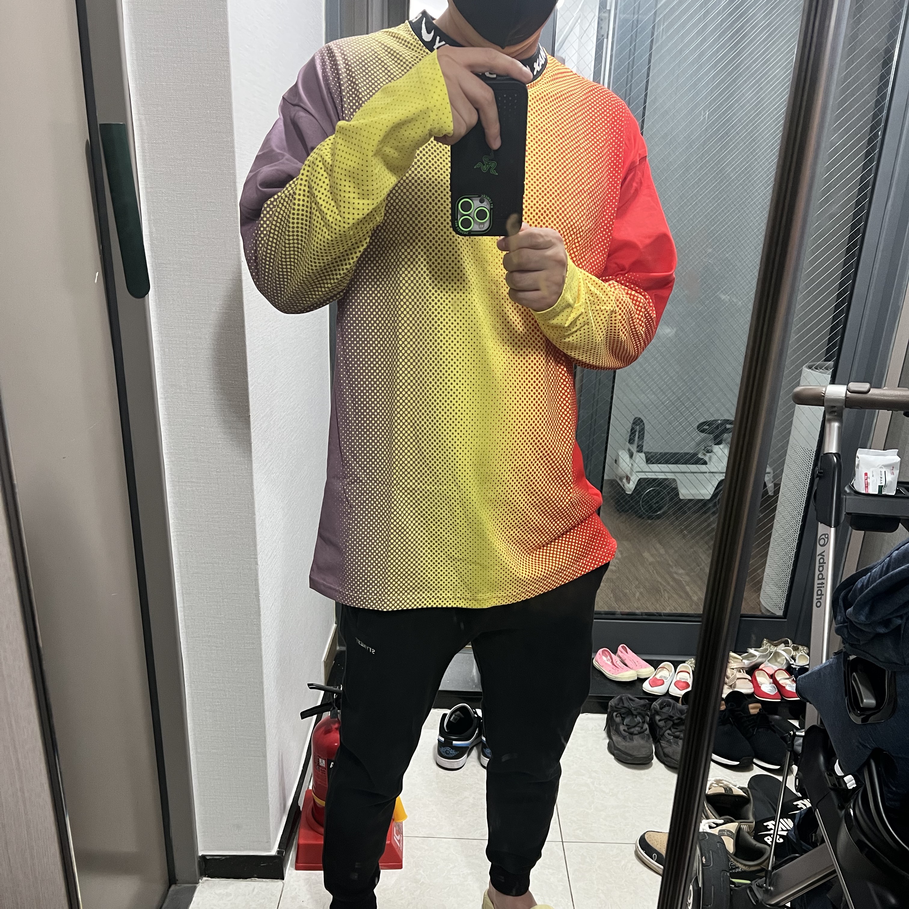 Nike x Stussy NRG FL LS Top Multi Color (DO5308-902) 착용 스타일 - 3
