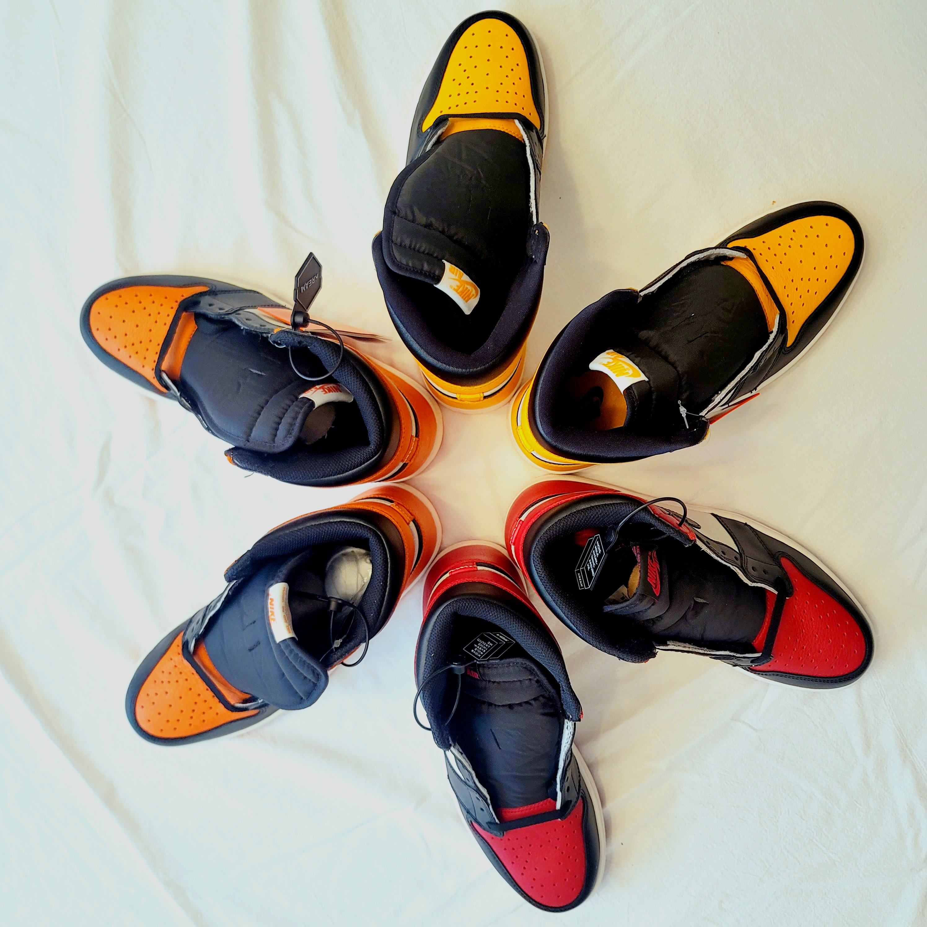 Jordan 1 Retro High OG Taxi, Jordan 1 Retro Shattered Backboard 착용 스타일 - 3