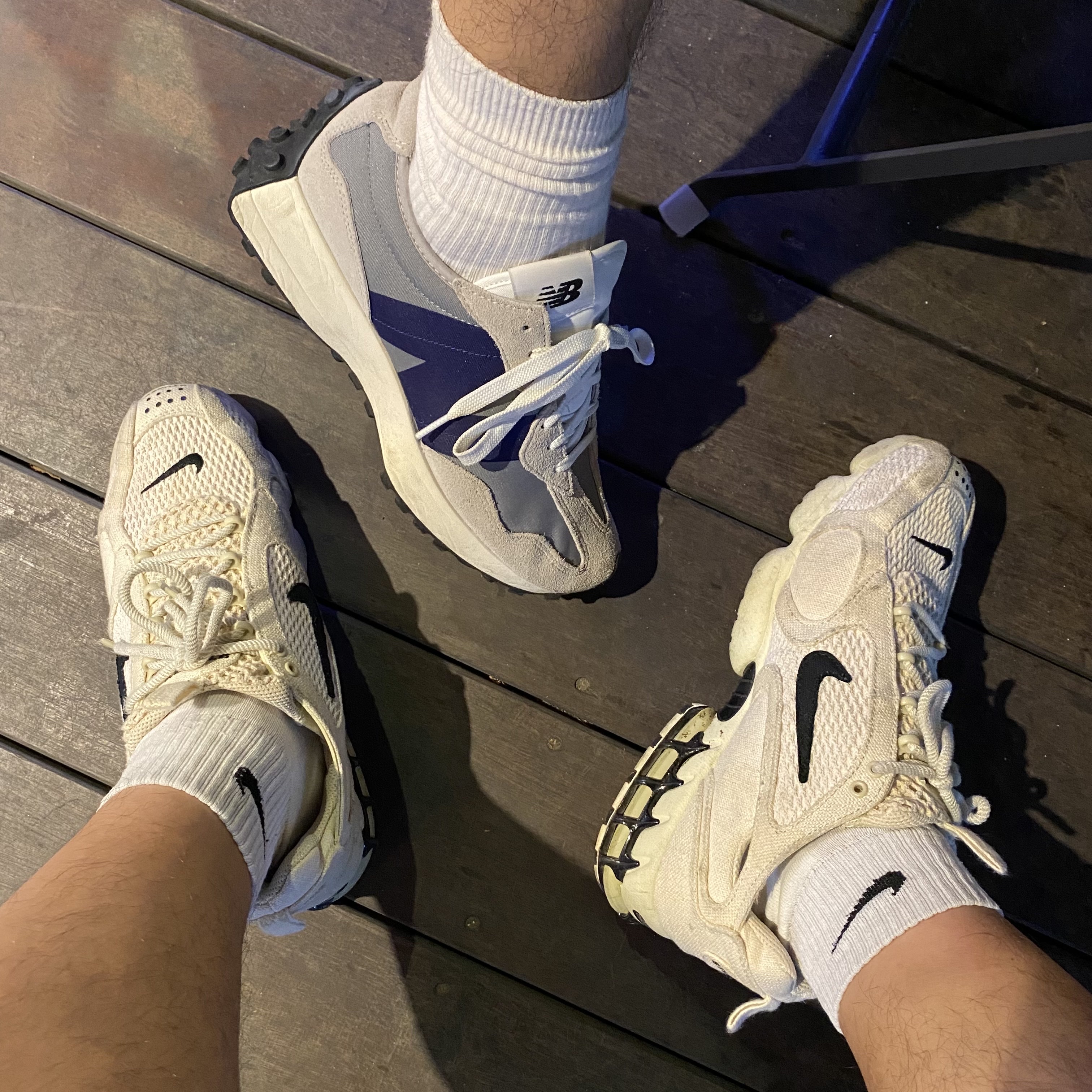 Nike x Stussy Air Zoom Spiridon Cage 2 Fossil 착용 스타일