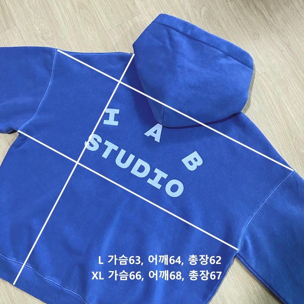 IAB Studio Pigment Hoodie Royal Blue - 22FW, Jordan 1 Mid Light Smoke Grey Anthracite 착용 스타일 - 2