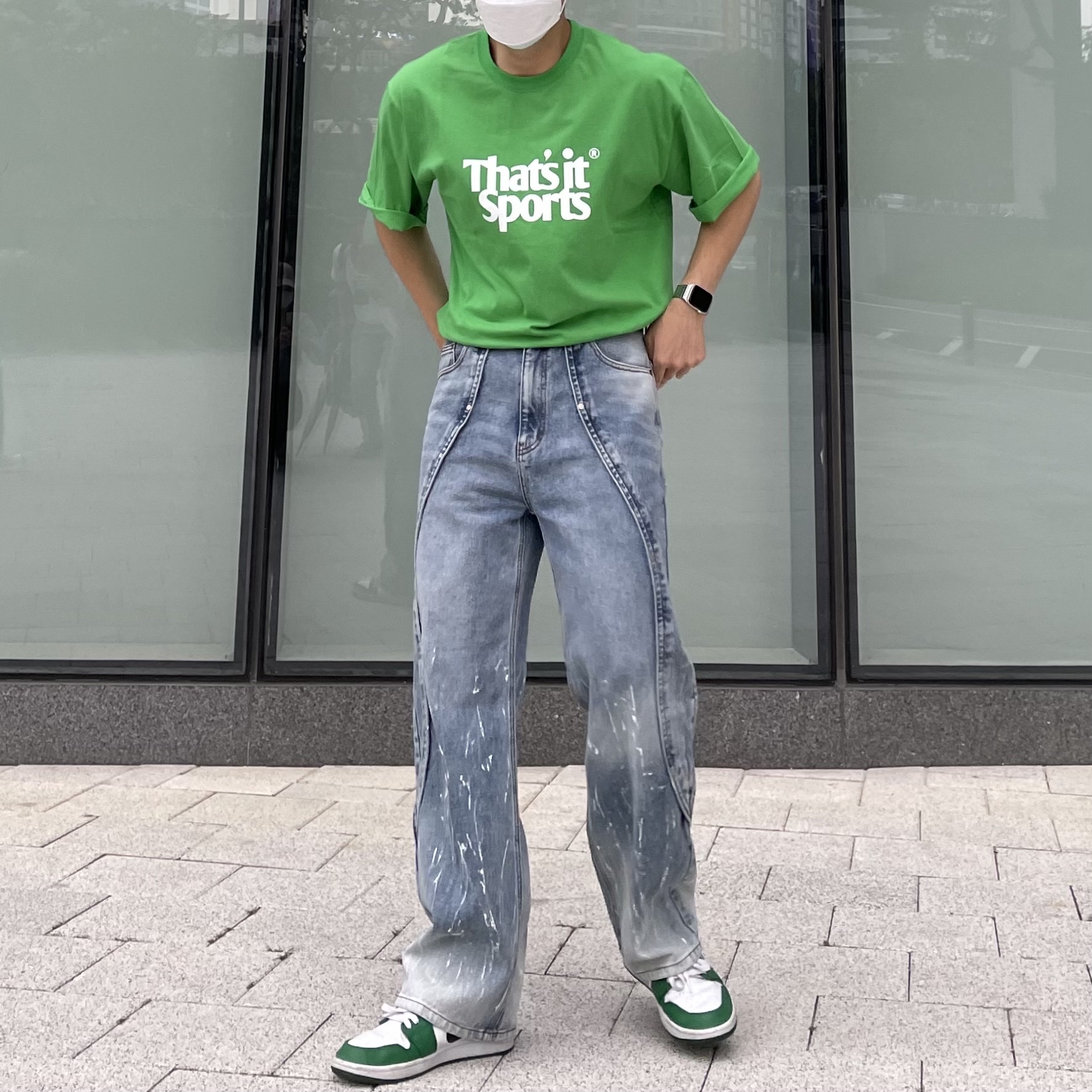 Jordan 1 Low Pine Green 착용 스타일 - 1