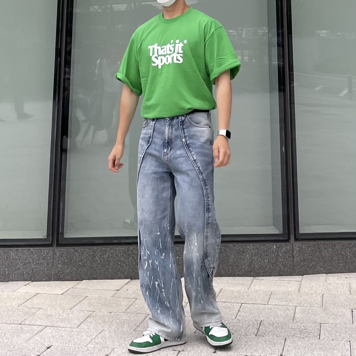 Jordan 1 Low Pine Green 착용 스타일 - 2