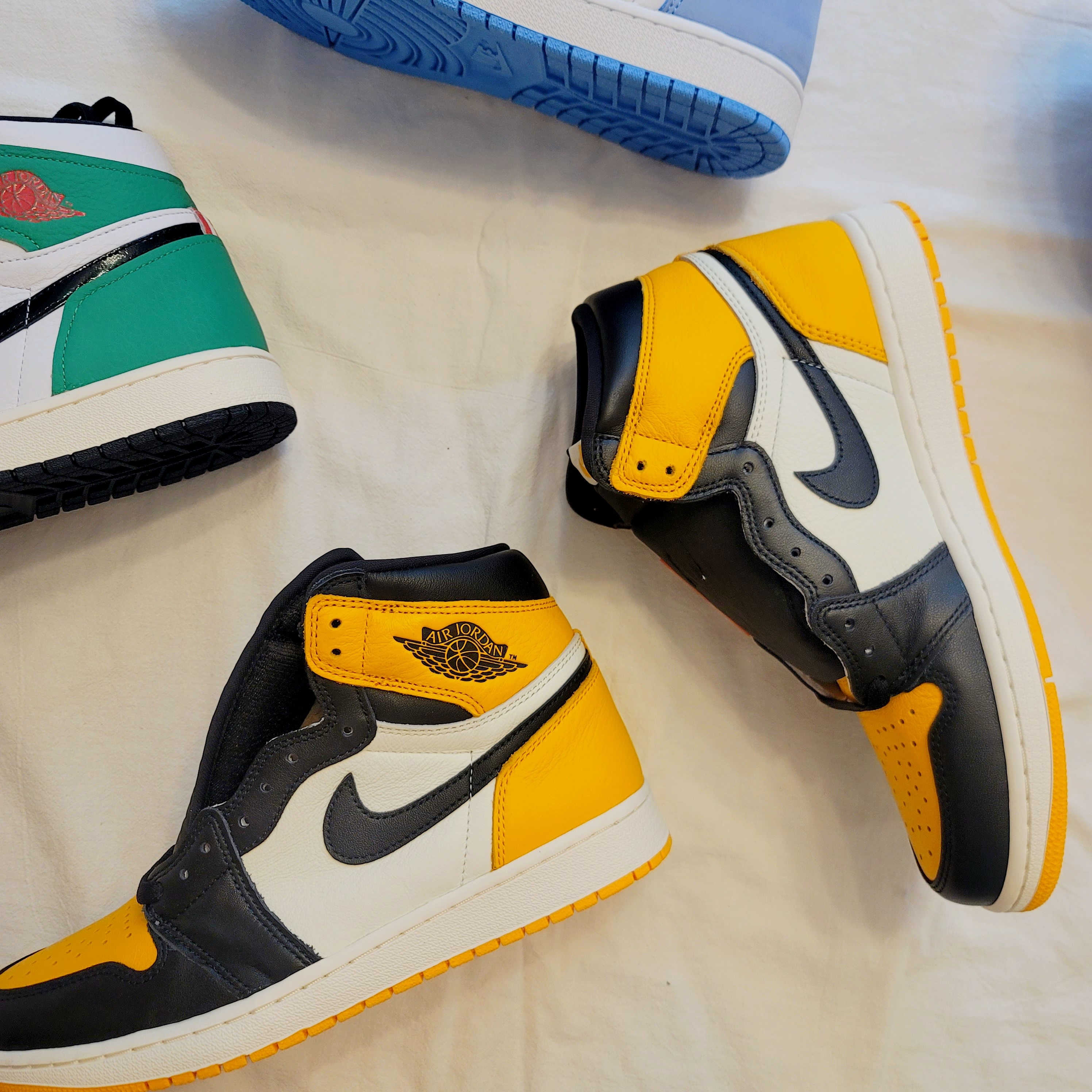 Jordan 1 Retro High OG Taxi, Jordan 1 Retro Shattered Backboard 착용 스타일 - 2