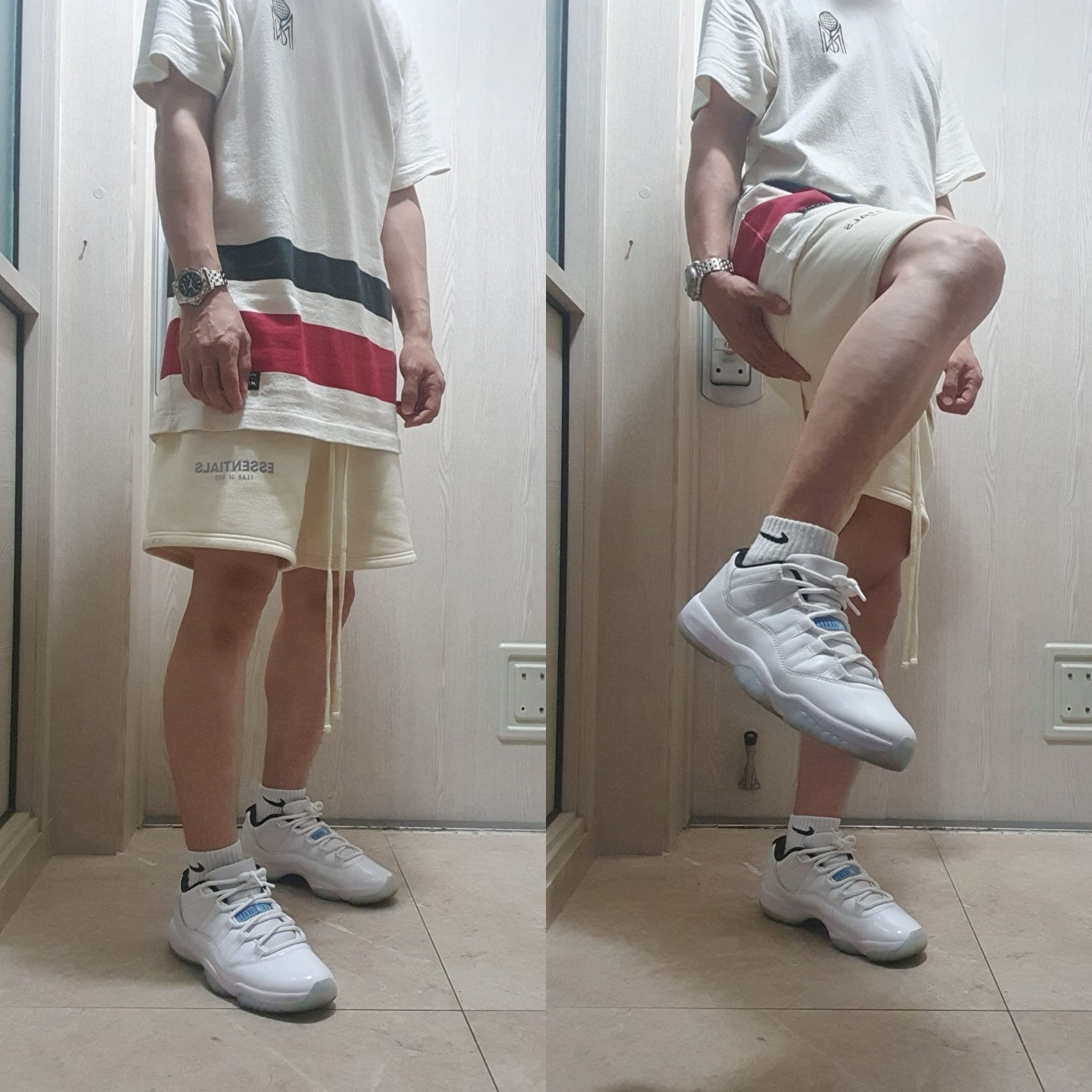 Jordan 11 Retro Low Legend Blue 착용 스타일