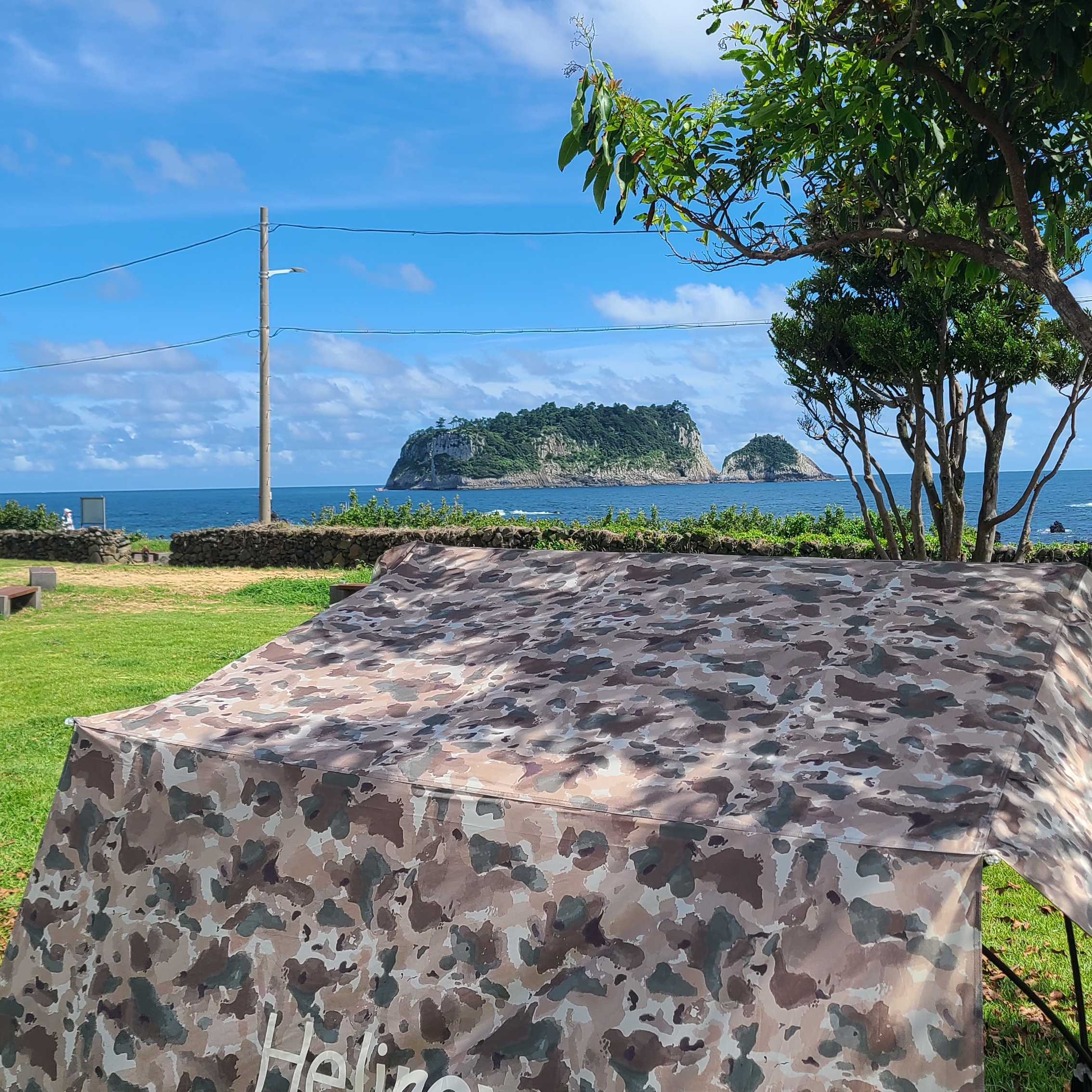 Helinox x Carhartt WIP Royal Box Shade Camo Tide 착용 스타일 - 4