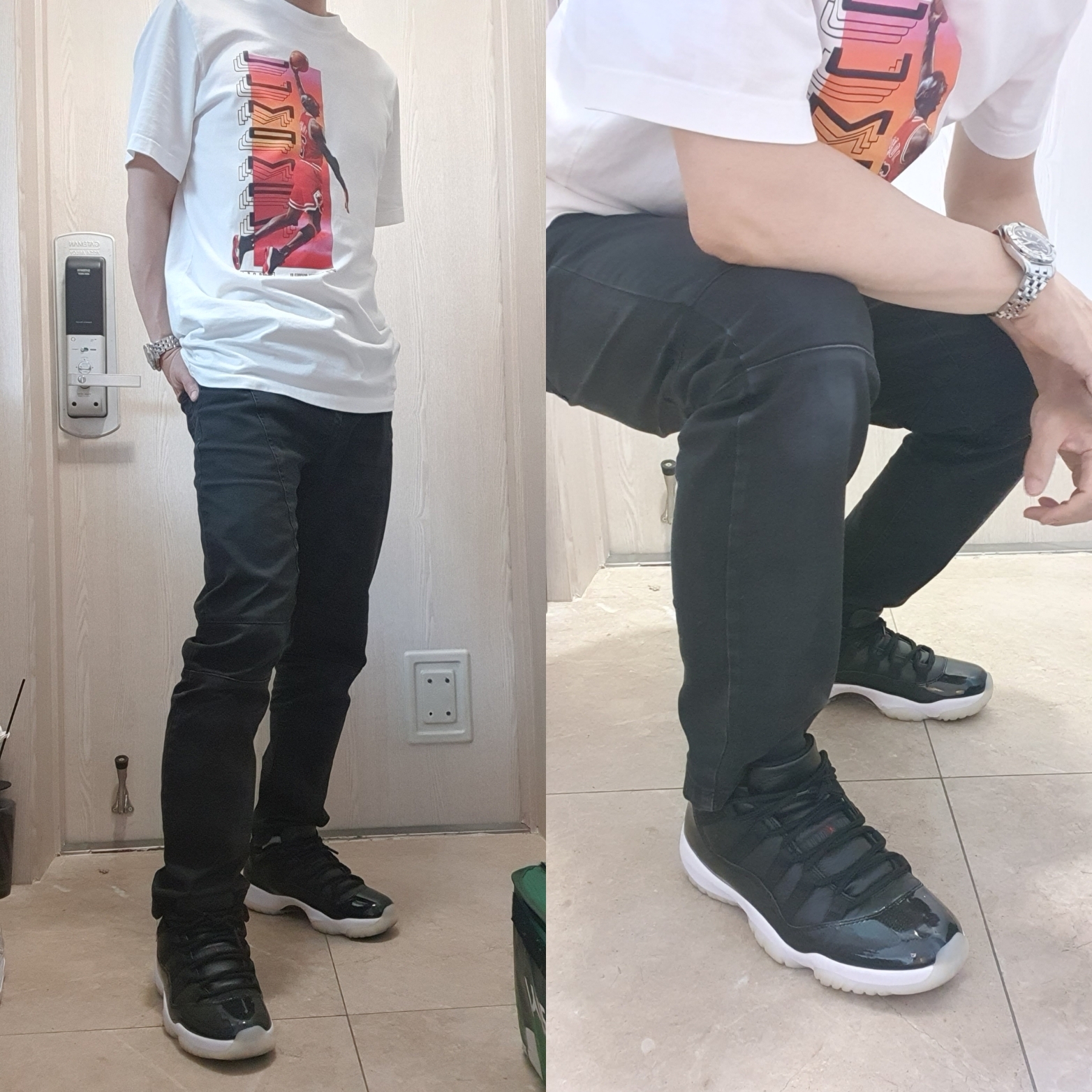 Jordan 11 Retro Low 72-10 착용 스타일