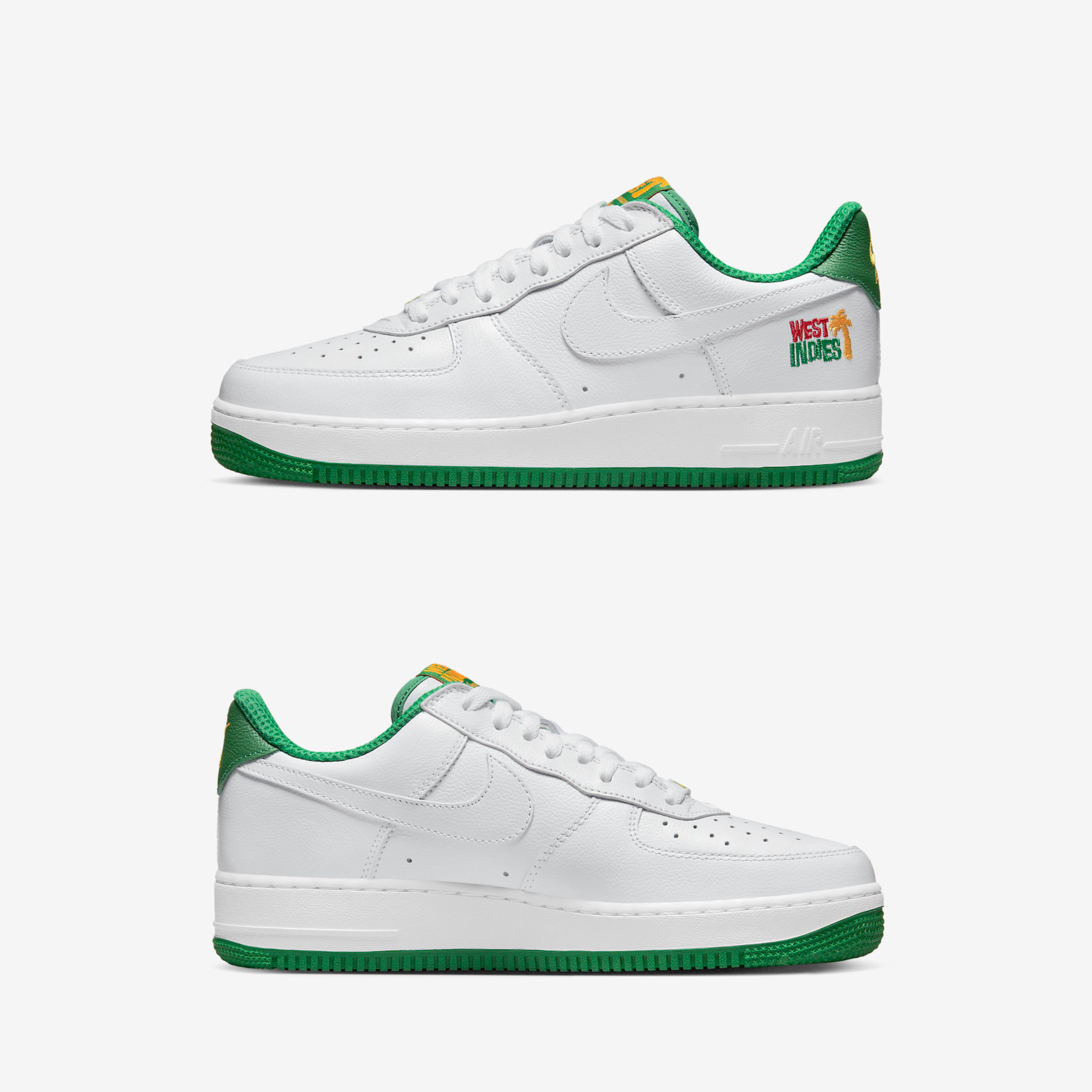 Nike Air Force 1 Low Retro QS West Indies Classic Green 착용 스타일 - 3