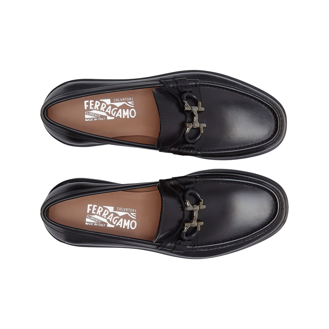 페라가모 간치니 오너먼트 청키 모카신 블랙 - D(Ferragamo Chunky Moccasin with Gancini Ornament Black - D) - 2