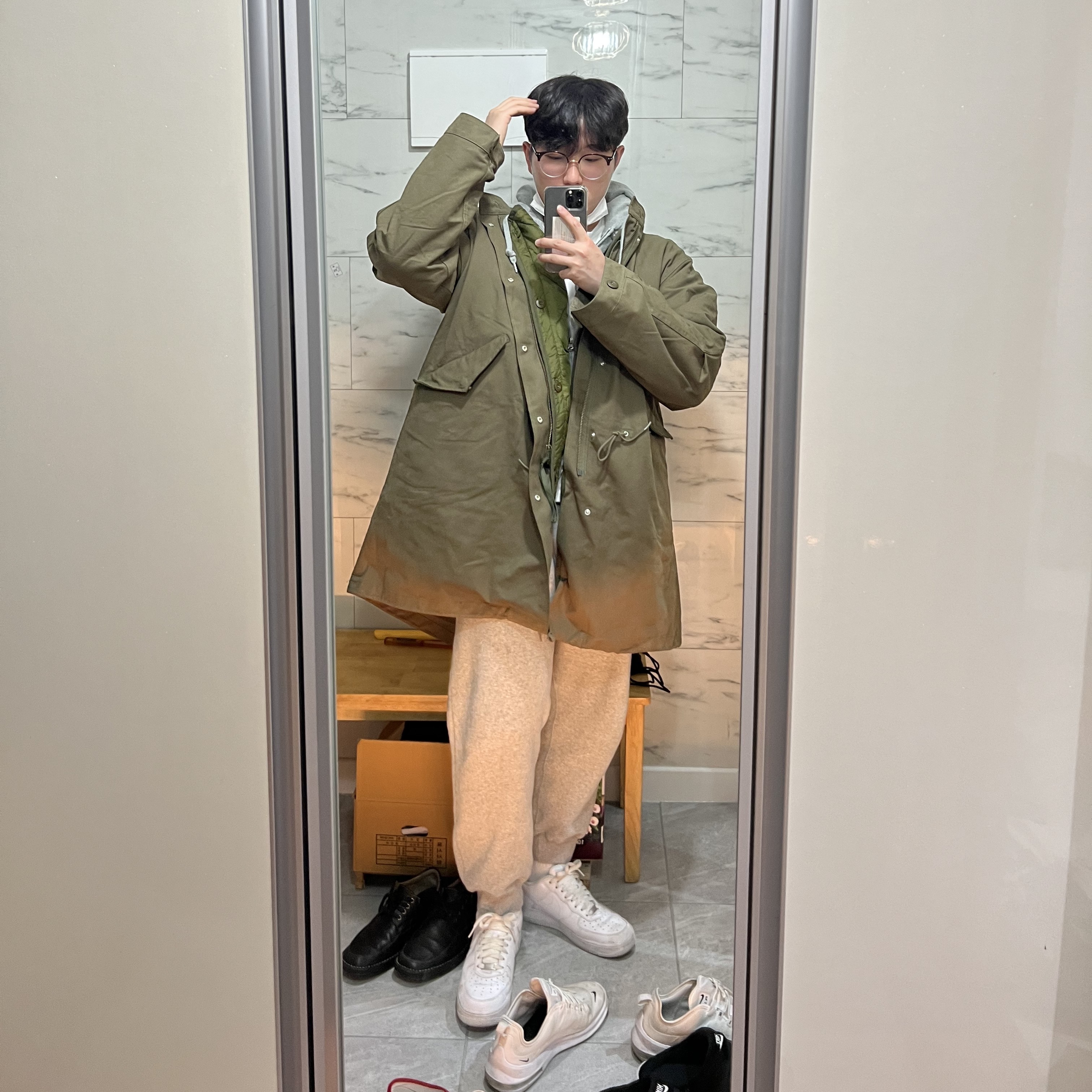 Nike Air Force 1 '07 Low White 착용 스타일