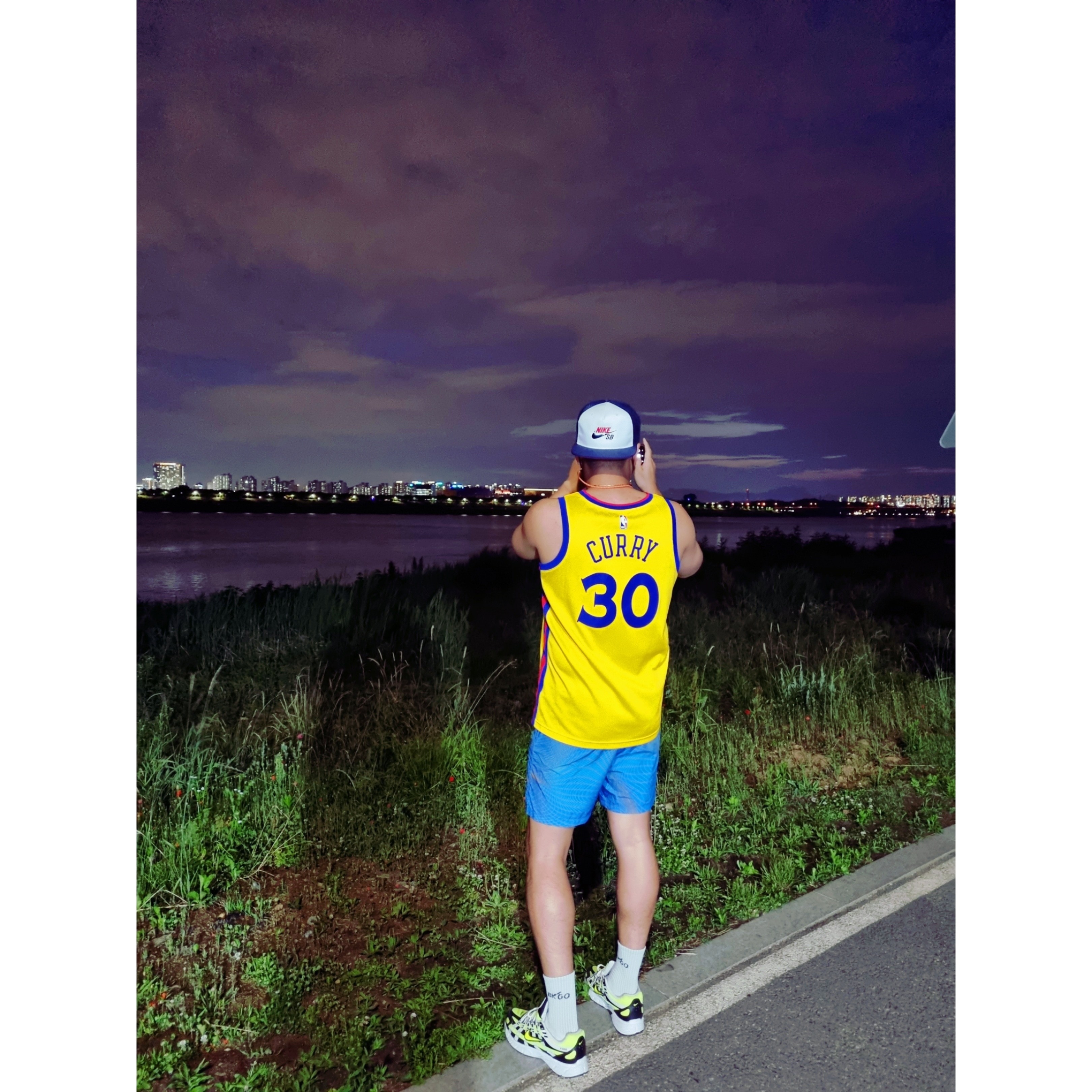 Nike P-6000 Lemon Venom 착용 스타일