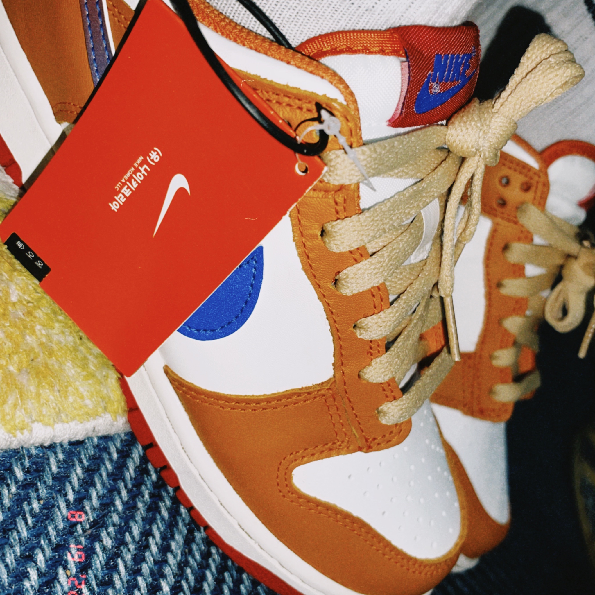 (GS) Nike Dunk Low Hot Curry and Game Royal 착용 스타일 - 1