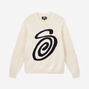 Stussy Curly S Sweater Natural