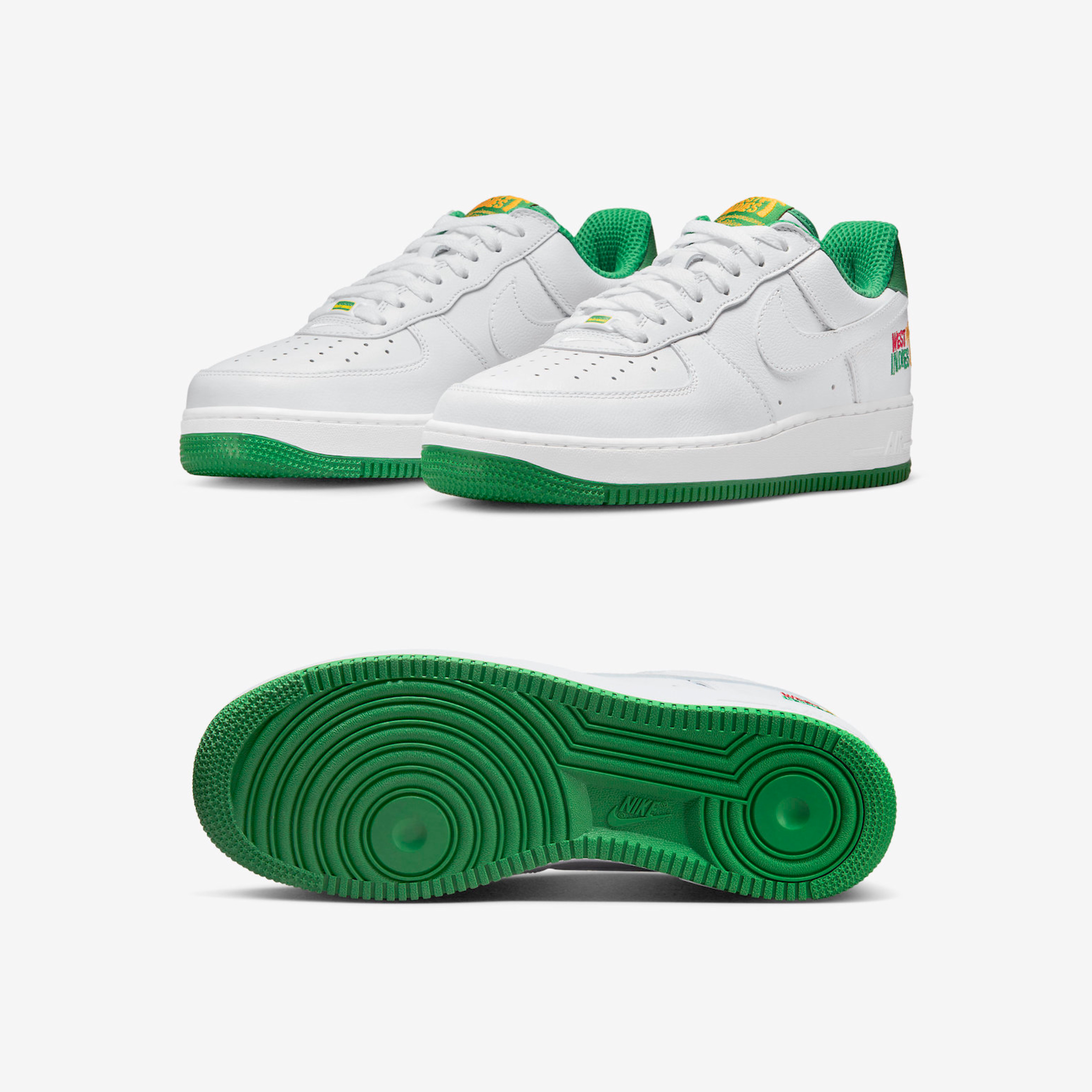Nike Air Force 1 Low Retro QS West Indies Classic Green 착용 스타일 - 2