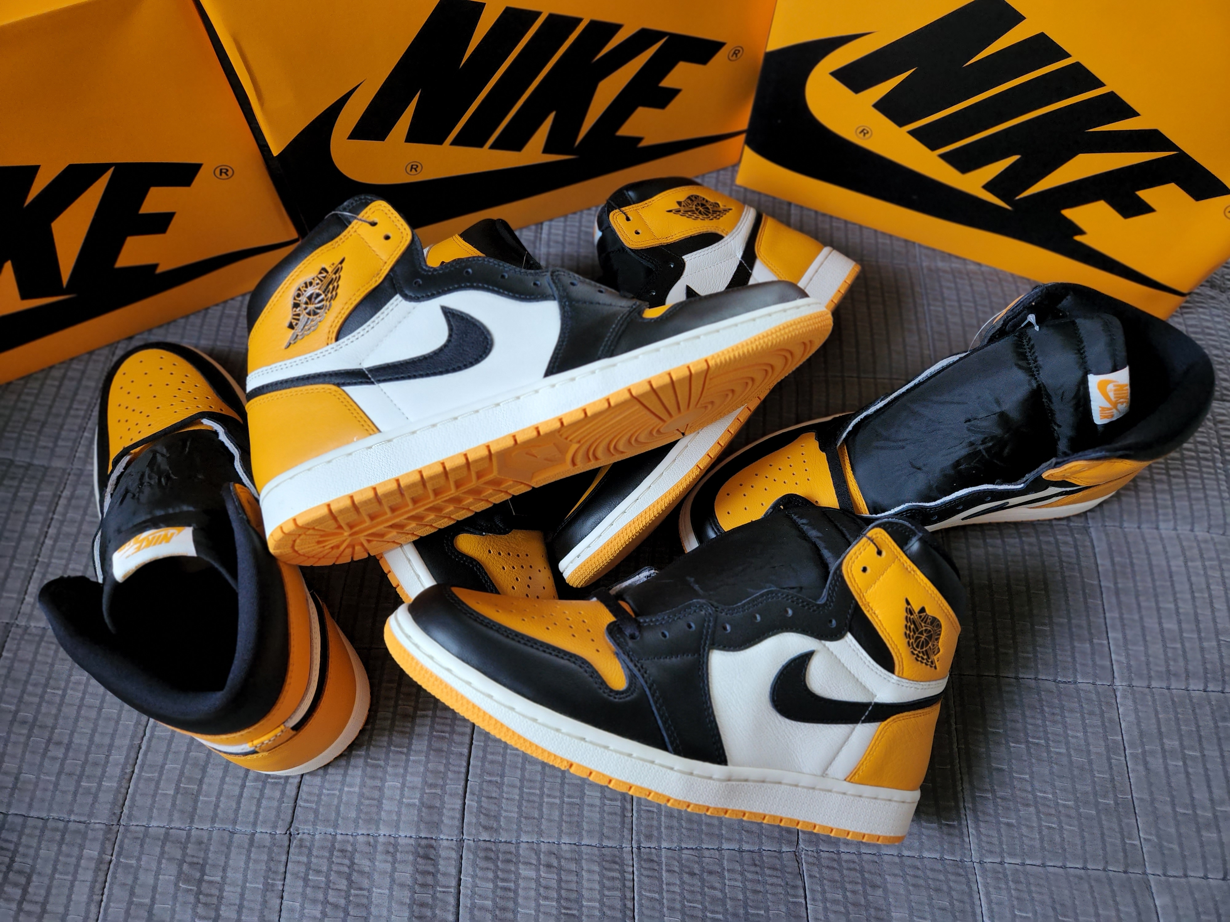 Jordan 1 Retro High OG Taxi 착용 스타일 - 4