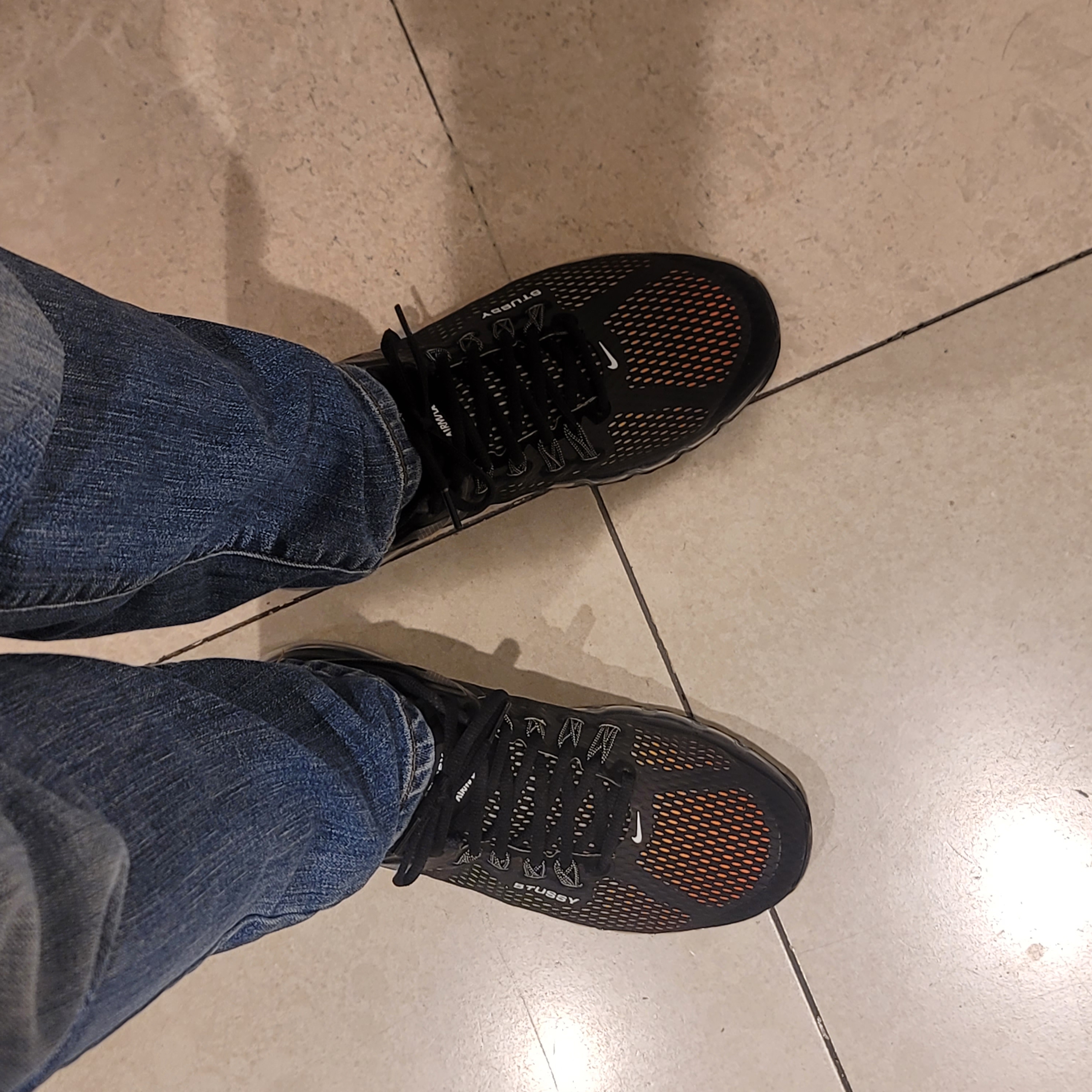 Nike x Stussy Air Max 2013 Black 착용 스타일 - 4