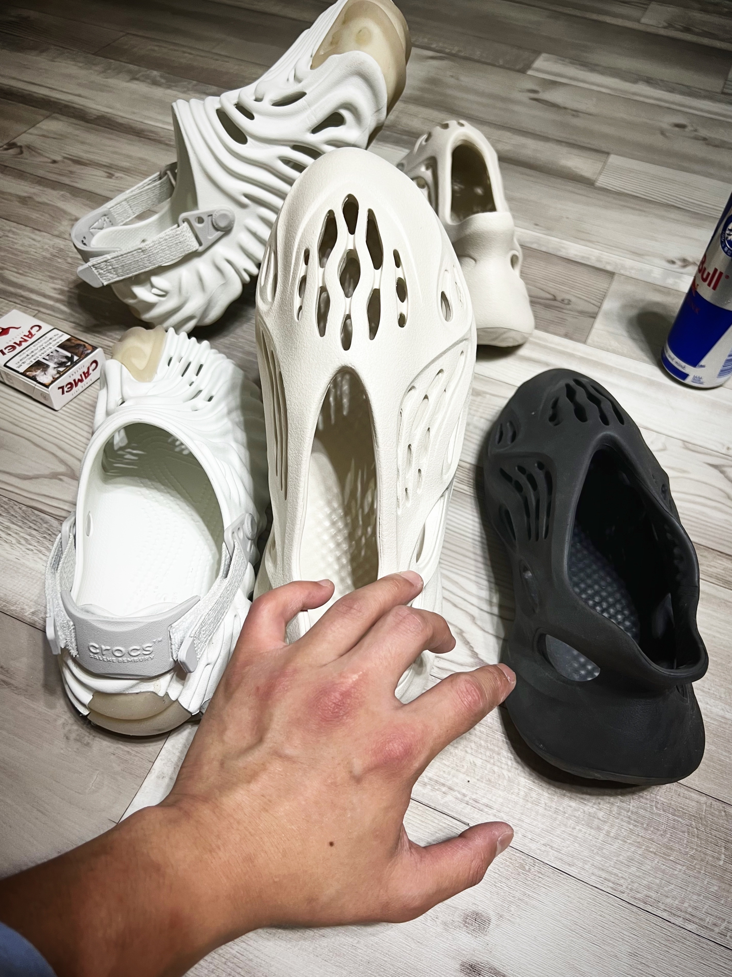 Adidas Yeezy Foam RNNR Onyx, Adidas Yeezy Foam RNNR Ararat 착용 스타일 - 4