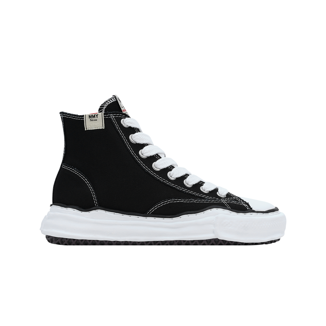 메종 미하라 야스히로 피터슨 OG 솔 캔버스 하이탑 스니커즈 블랙(Maison Mihara Yasuhiro Peterson OG Sole Canvas High-top Sneakers Black)