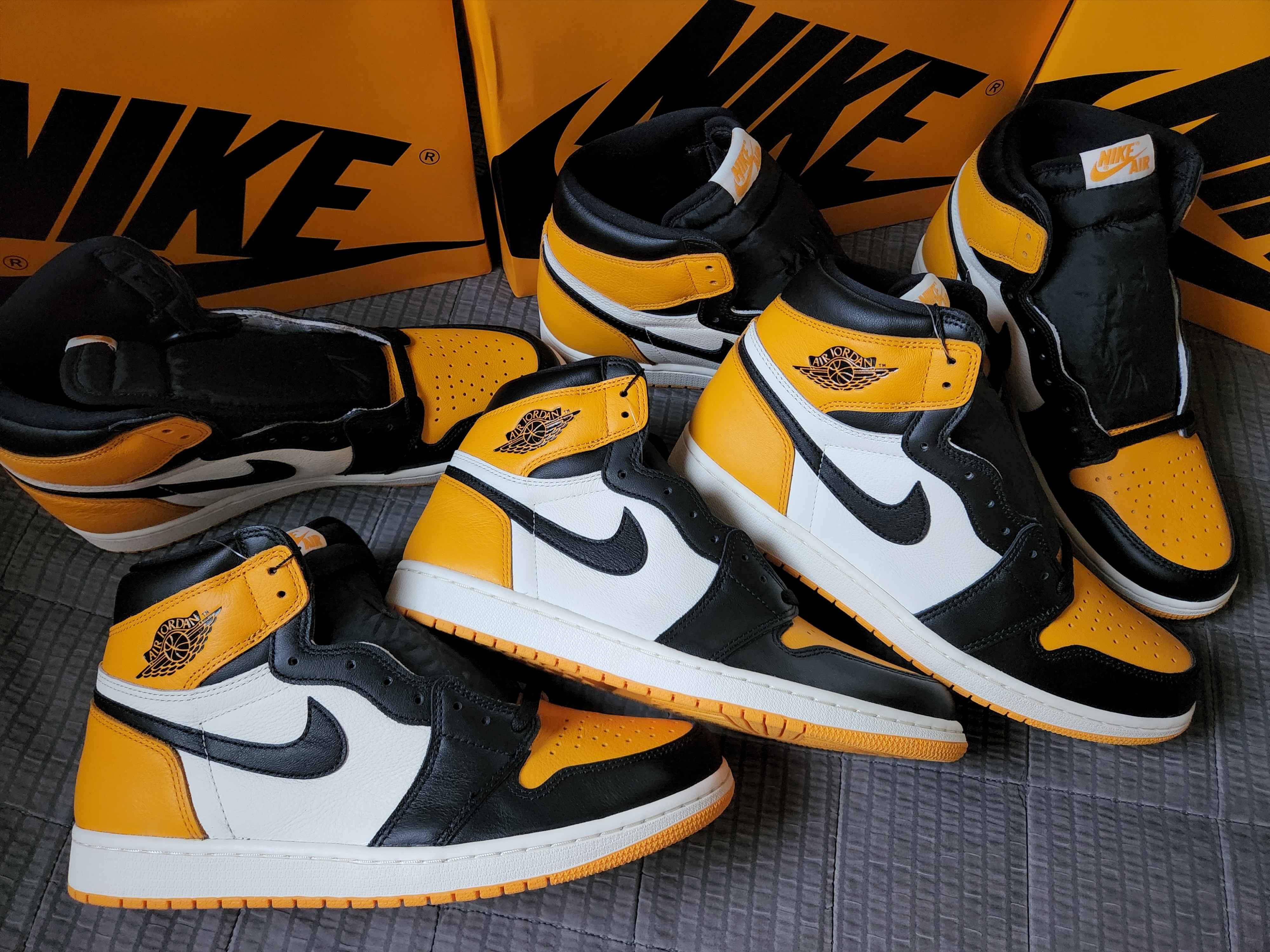Jordan 1 Retro High OG Taxi 착용 스타일 - 5