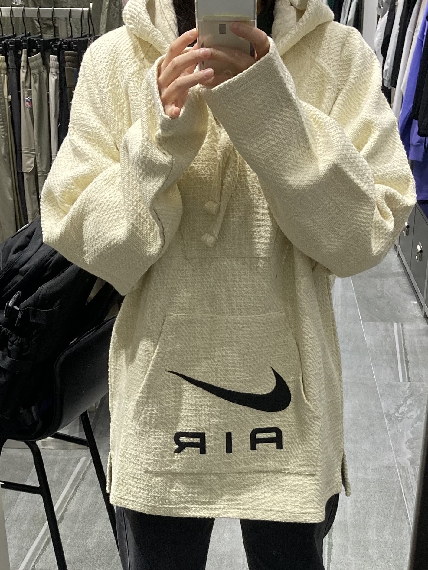 Nike x Stussy NRG Fleece Hemp Pullover Natural 착용 스타일