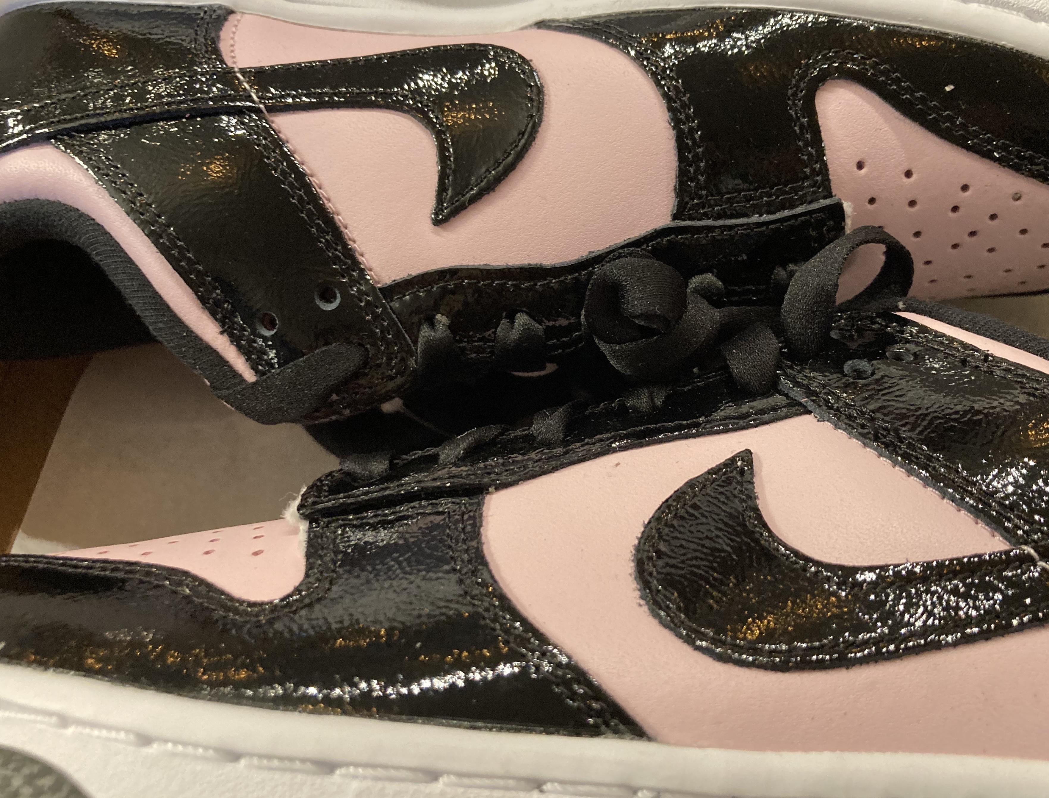 (W) Nike Dunk Low Essential Pink Foam Black 착용 스타일