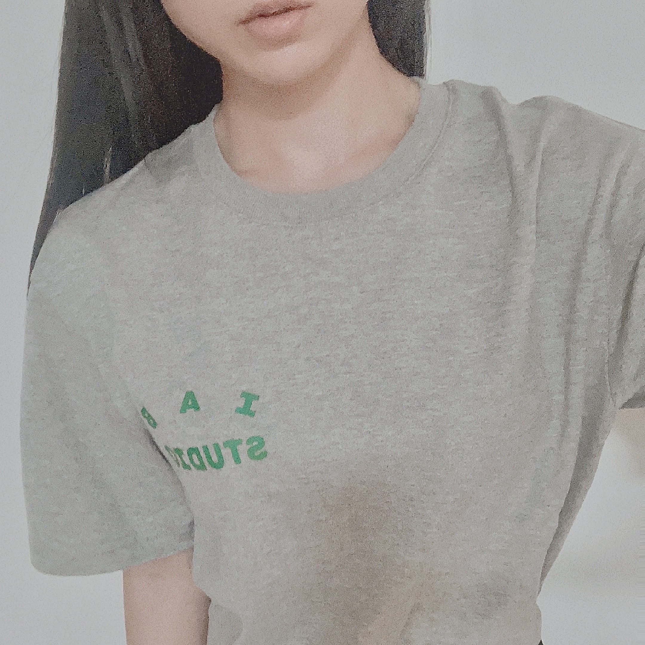 IAB Studio T-Shirt Gray Green - 22FW 착용 스타일