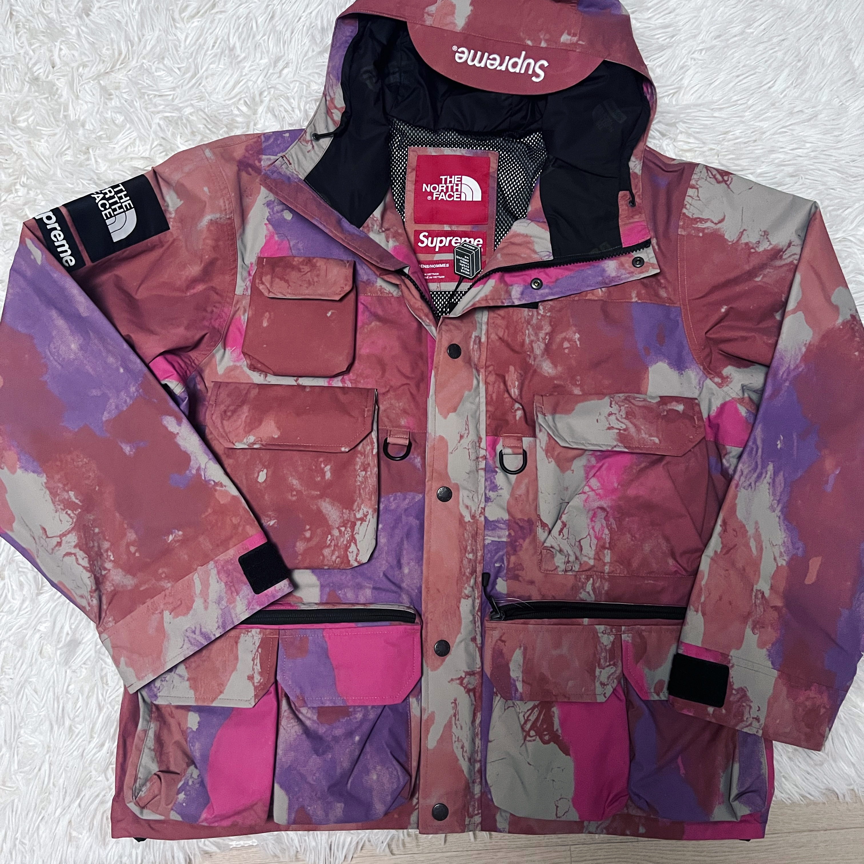 Supreme x The North Face Cargo Jacket Multi-Color - 20SS 착용 스타일