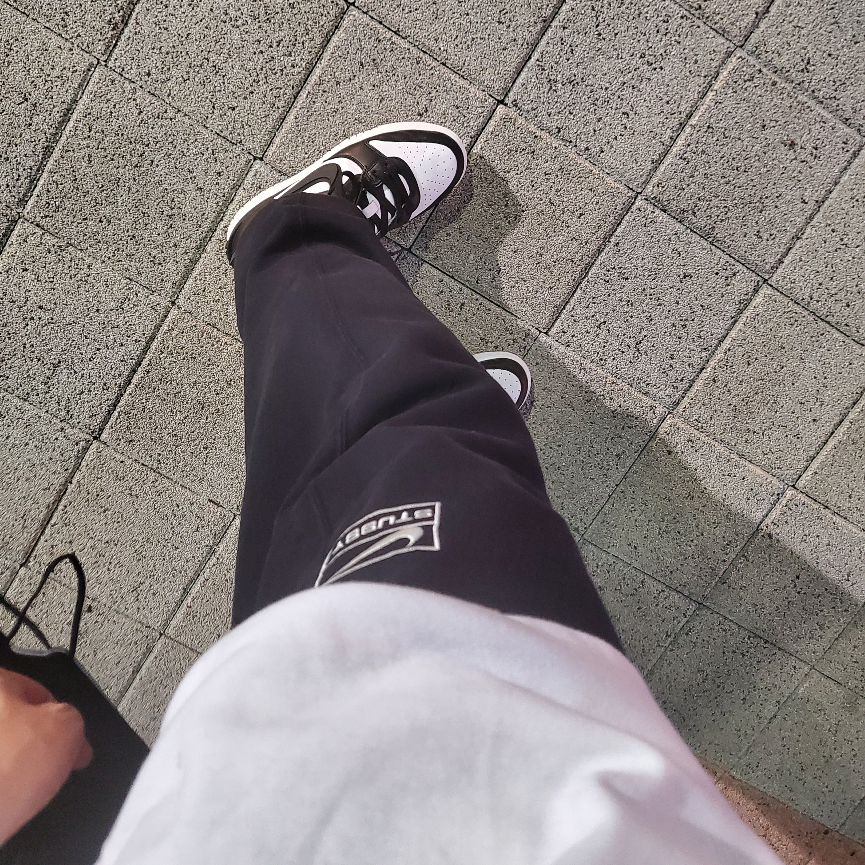 Nike x Ambush Dunk High Black, Nike x Stussy NRG RA Washed Fleece Pants Black (DN4030-010) 착용 스타일