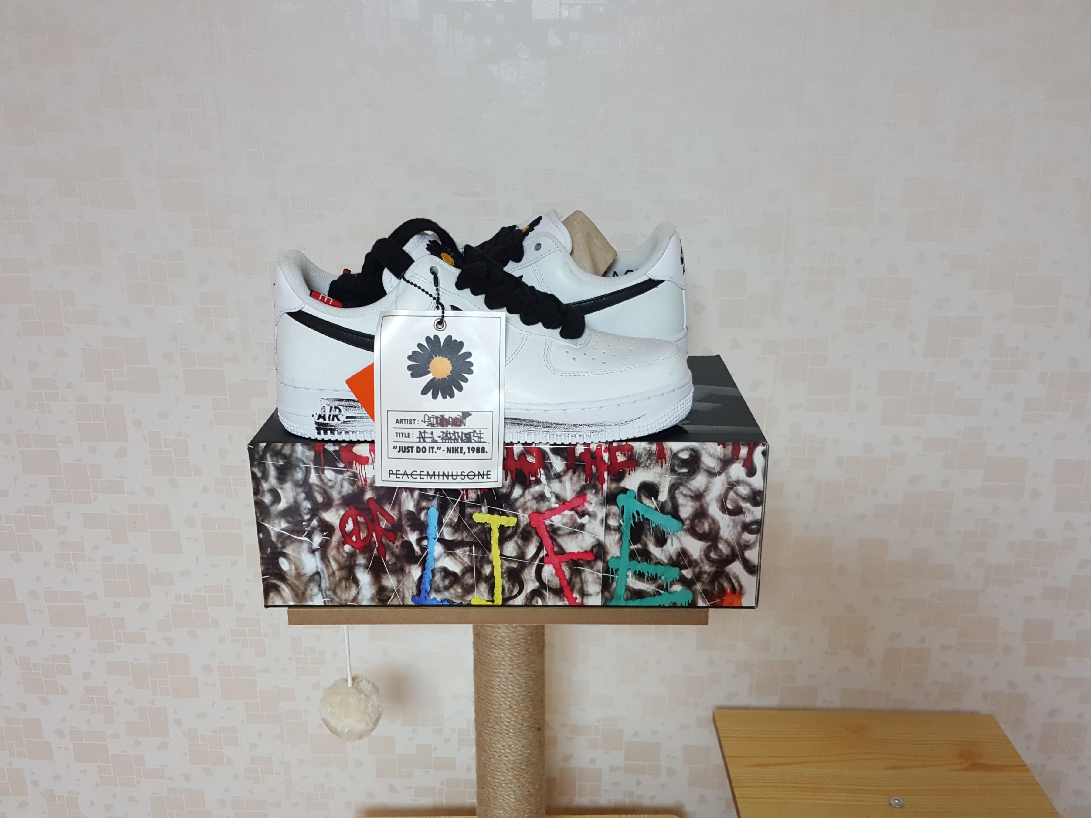 Nike x Peaceminusone Air Force 1 Low Para-Noise 2.0 착용 스타일 - 1