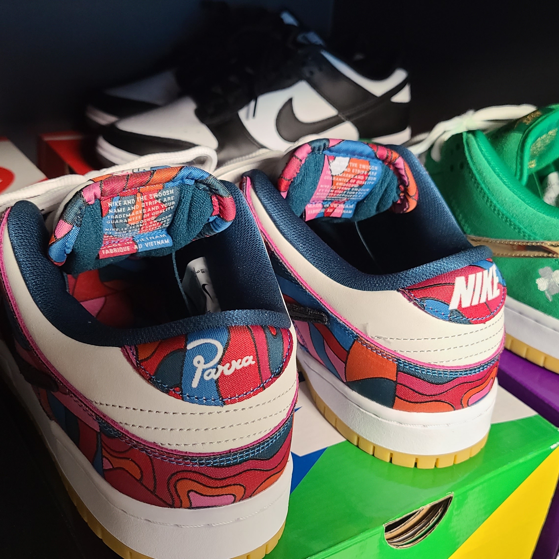 Nike x Parra SB Dunk Low Pro Abstract Art 착용 스타일