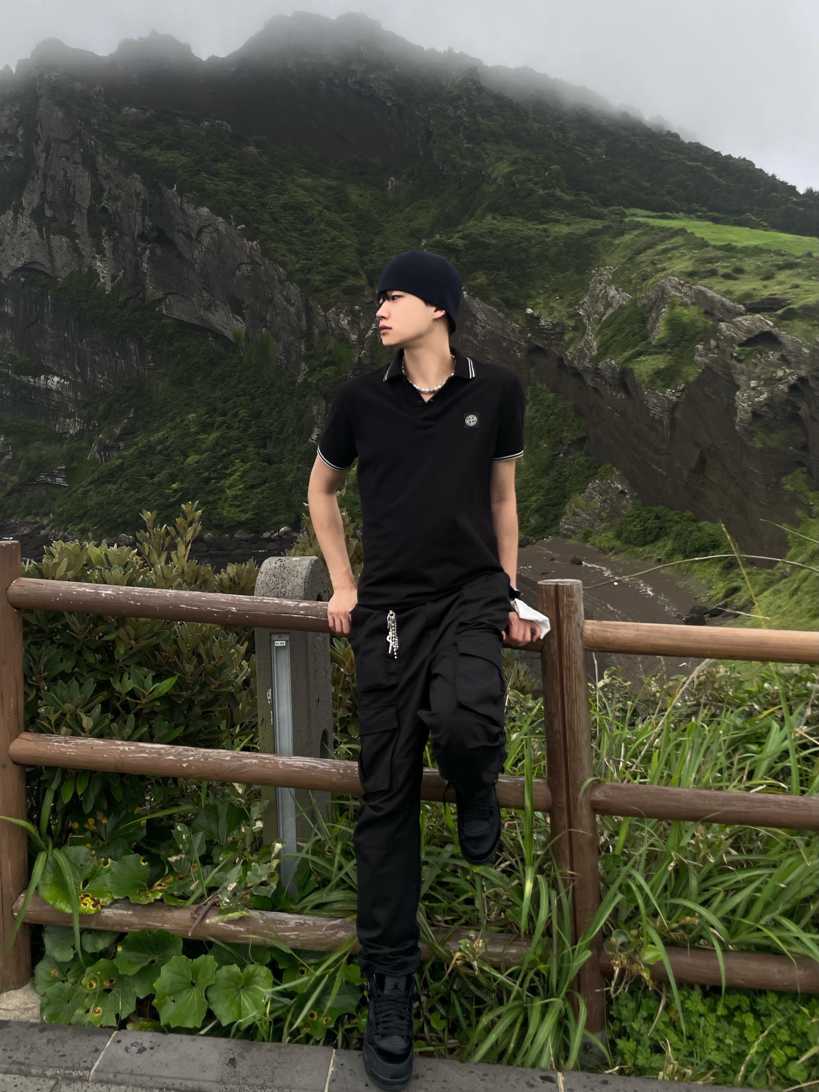 Jordan 4 Golf Black Cat 착용 스타일 - 1