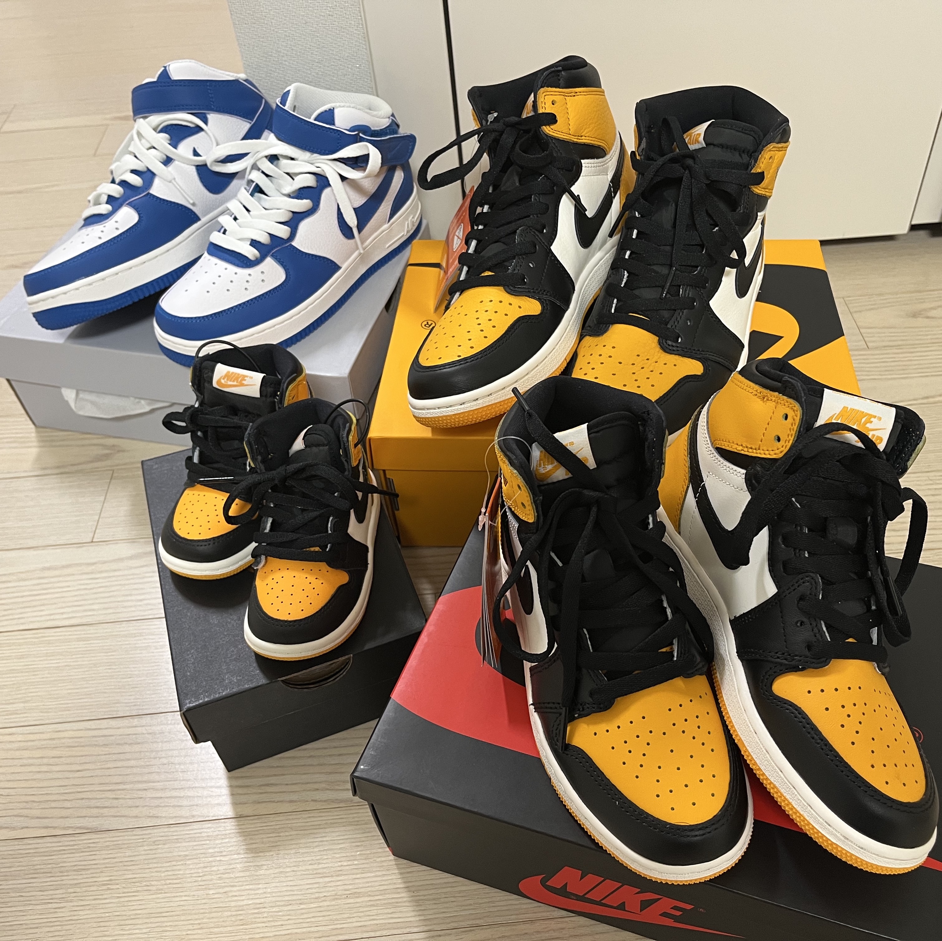 Jordan 1 Retro High OG Taxi, (GS) Jordan 1 Retro High OG Taxi 착용 스타일
