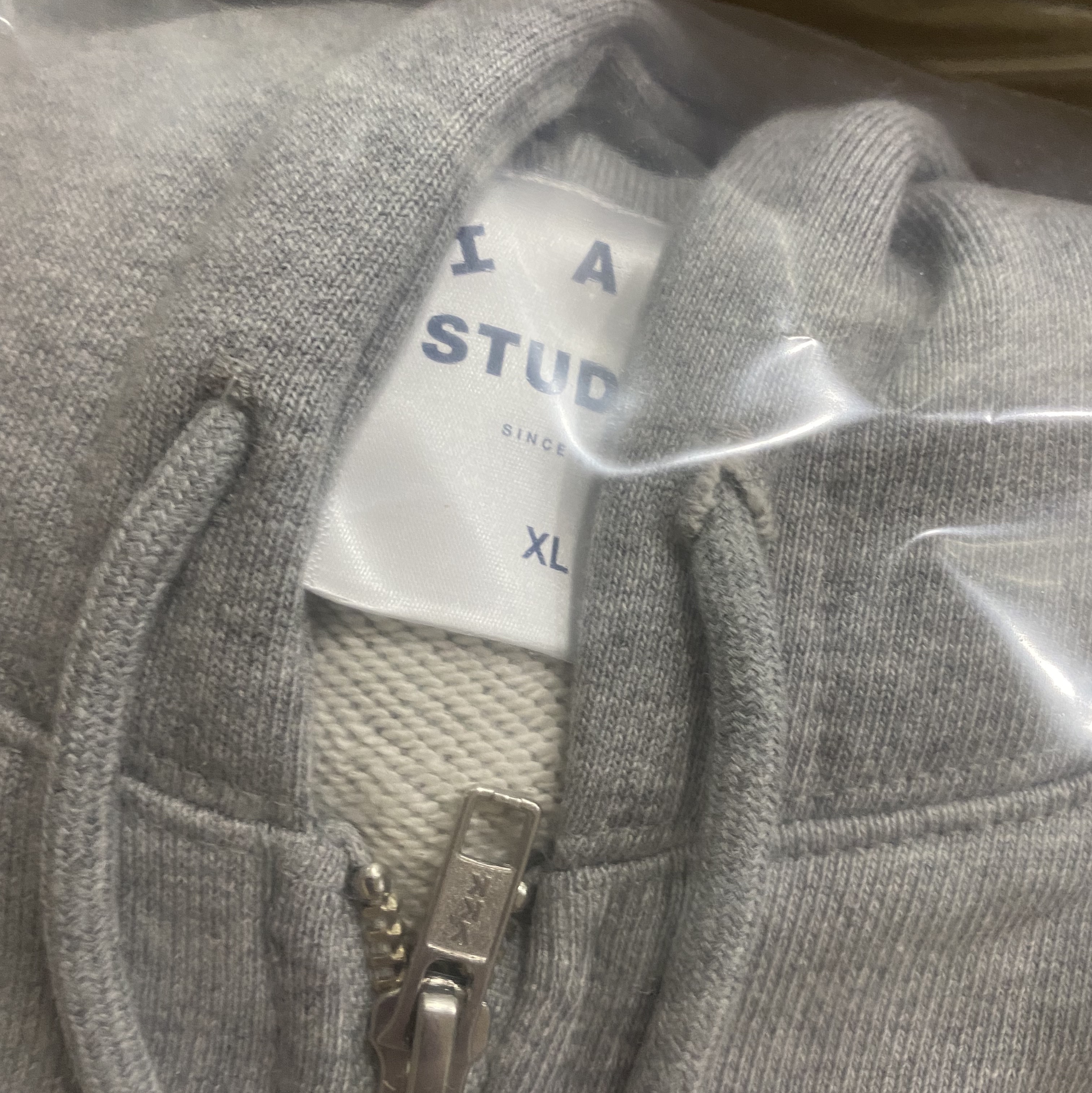 IAB Studio Zip-Up Hoodie Gray - 22FW 착용 스타일 - 2