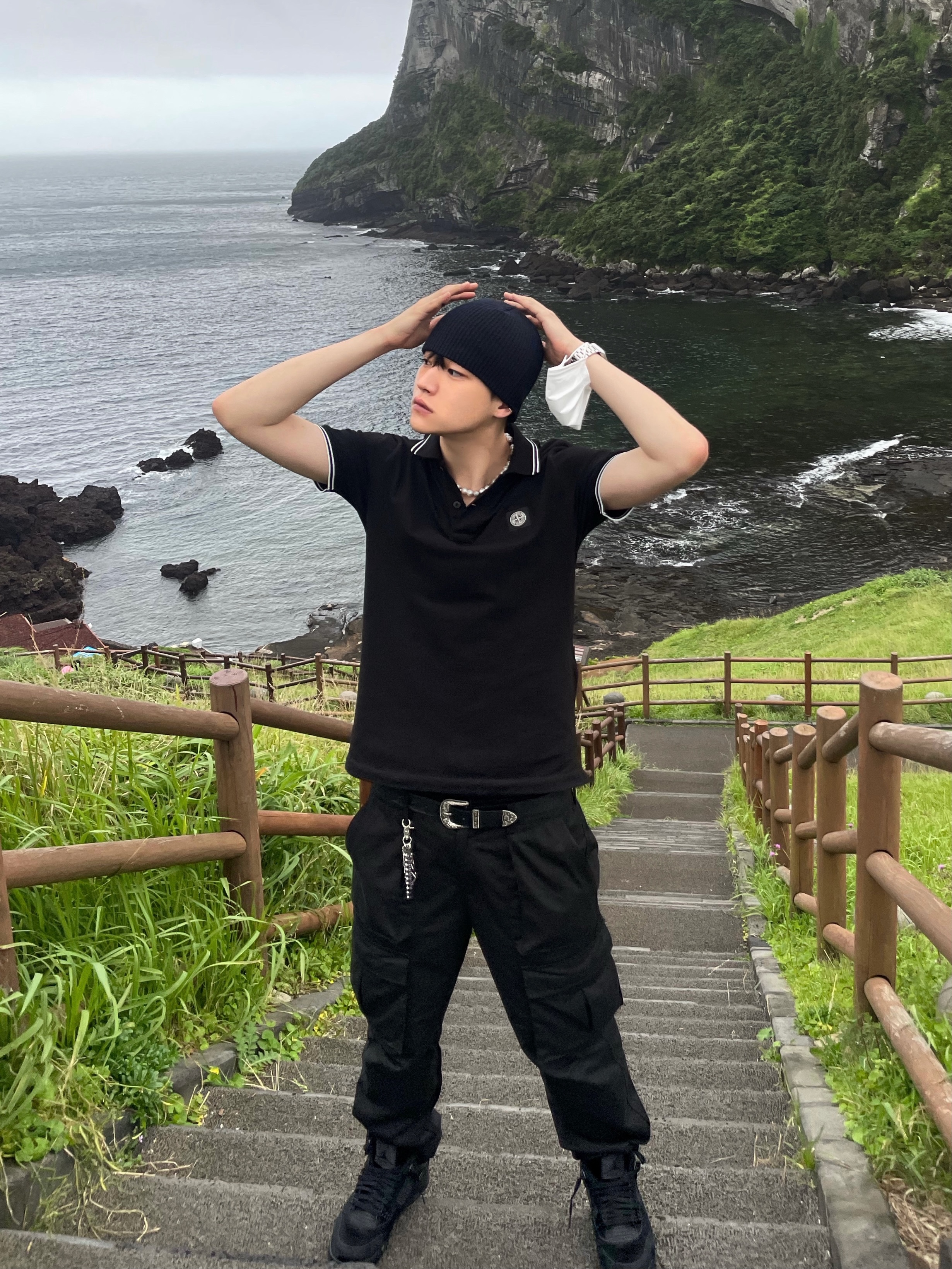 Jordan 4 Golf Black Cat 착용 스타일 - 2