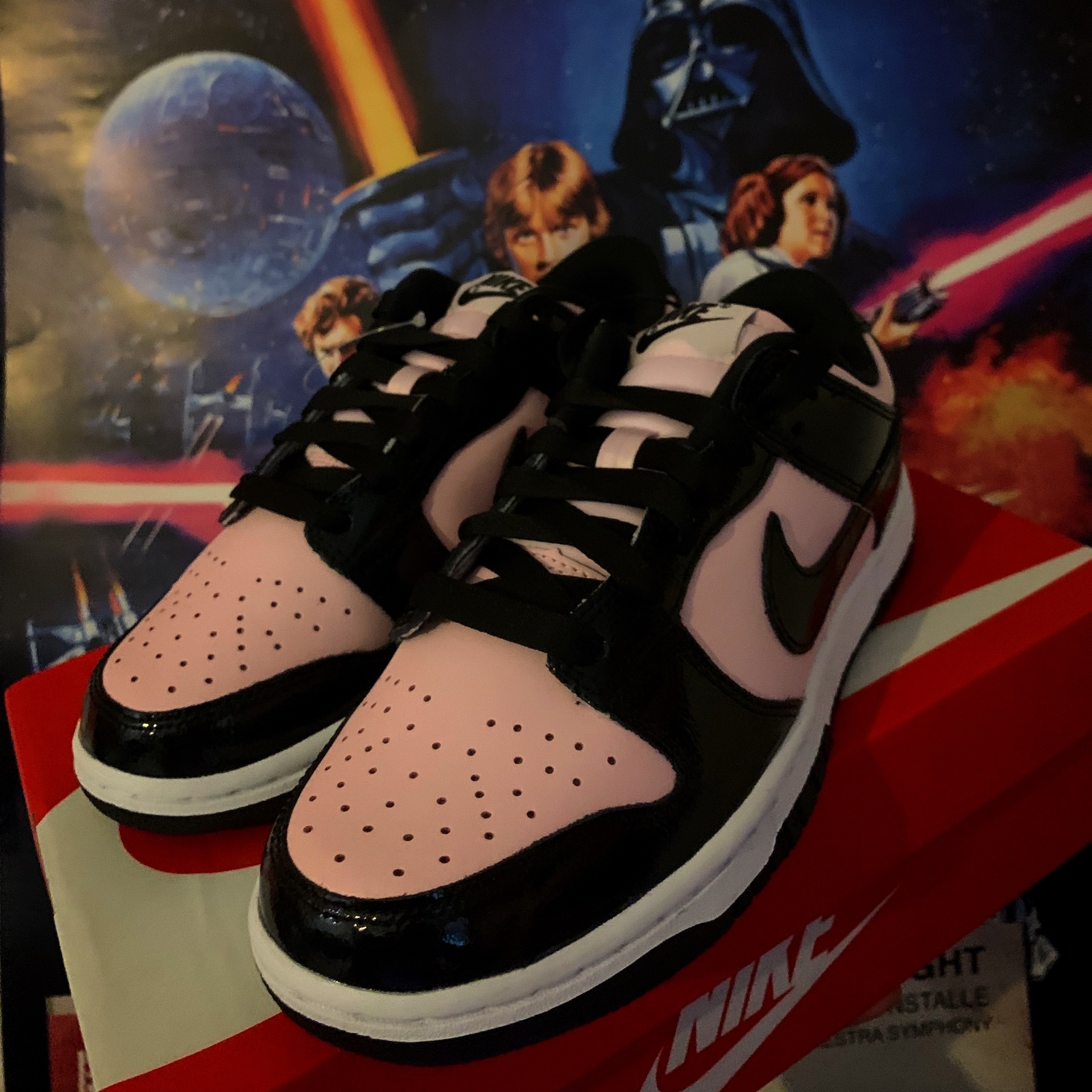 (W) Nike Dunk Low Essential Pink Foam Black 착용 스타일