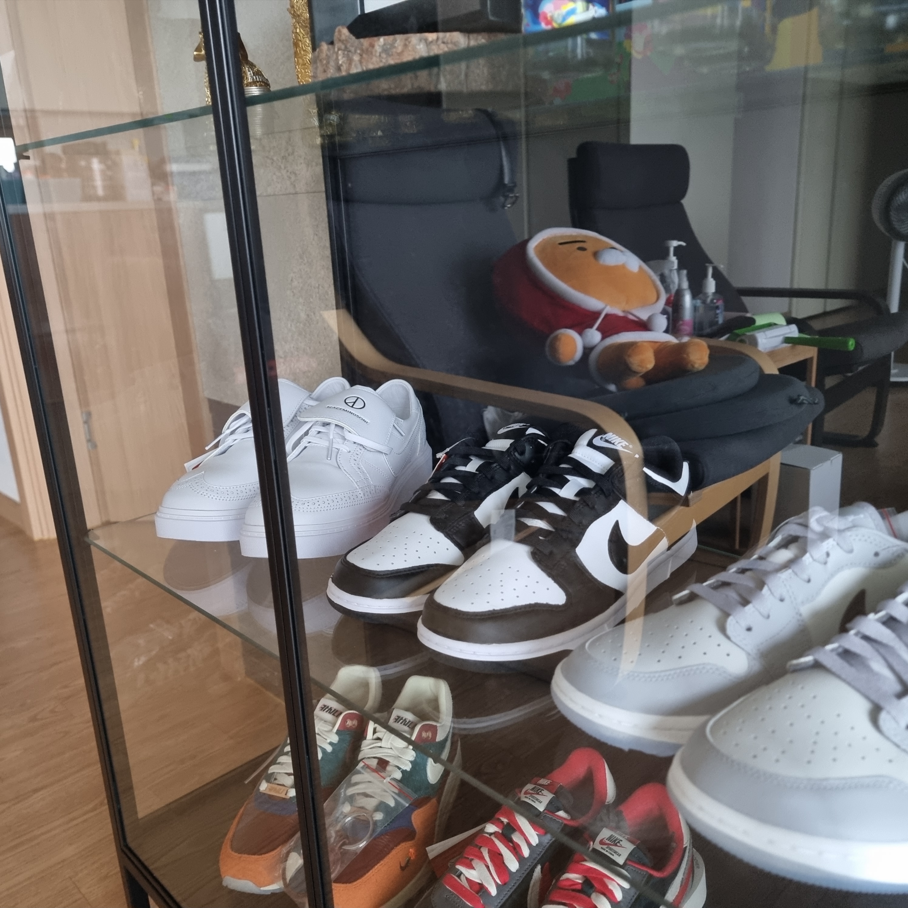 Nike x Peaceminusone Kwondo1 White, Nike Dunk Low Retro Black 착용 스타일